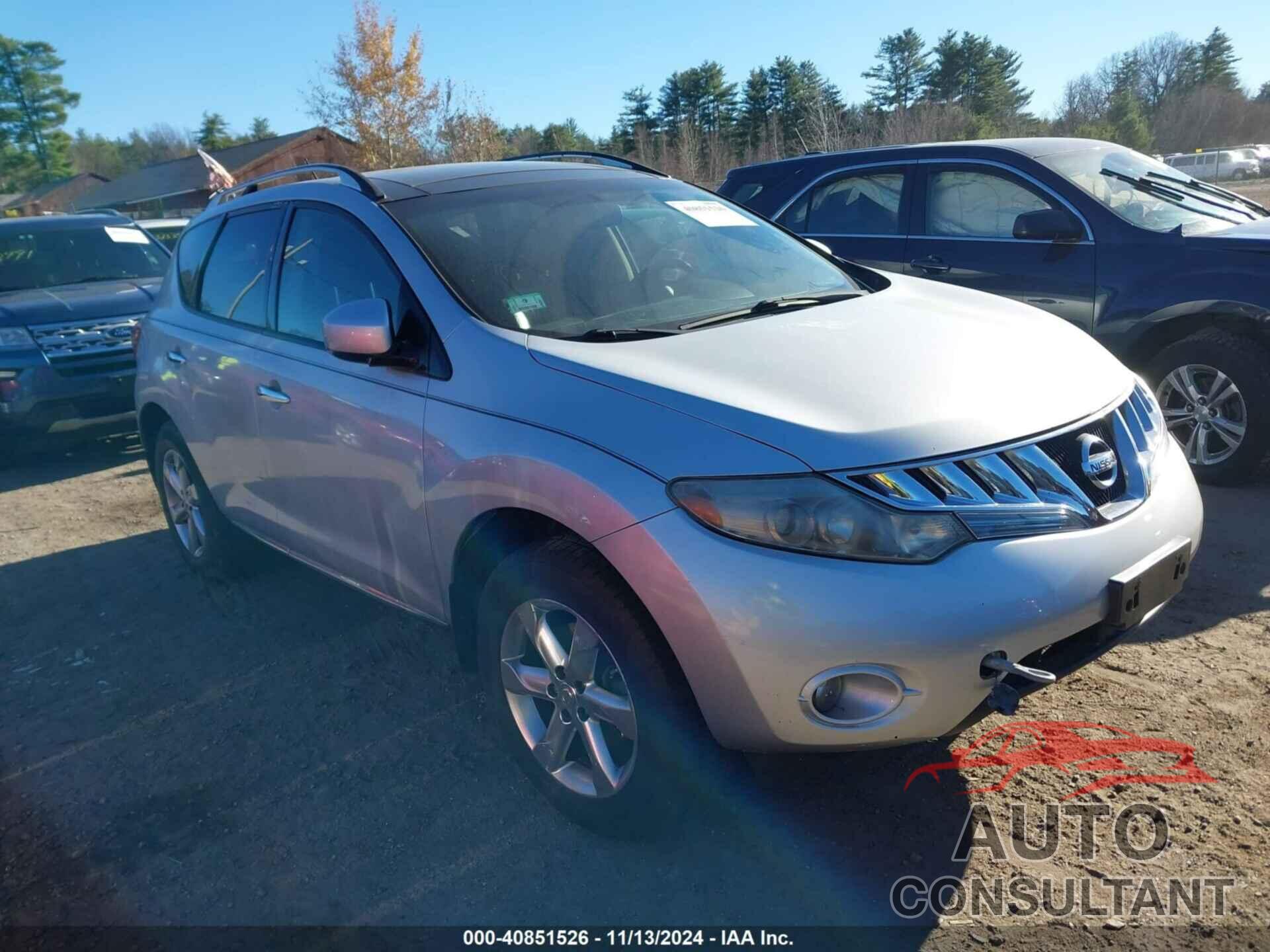 NISSAN MURANO 2010 - JN8AZ1MW5AW137615
