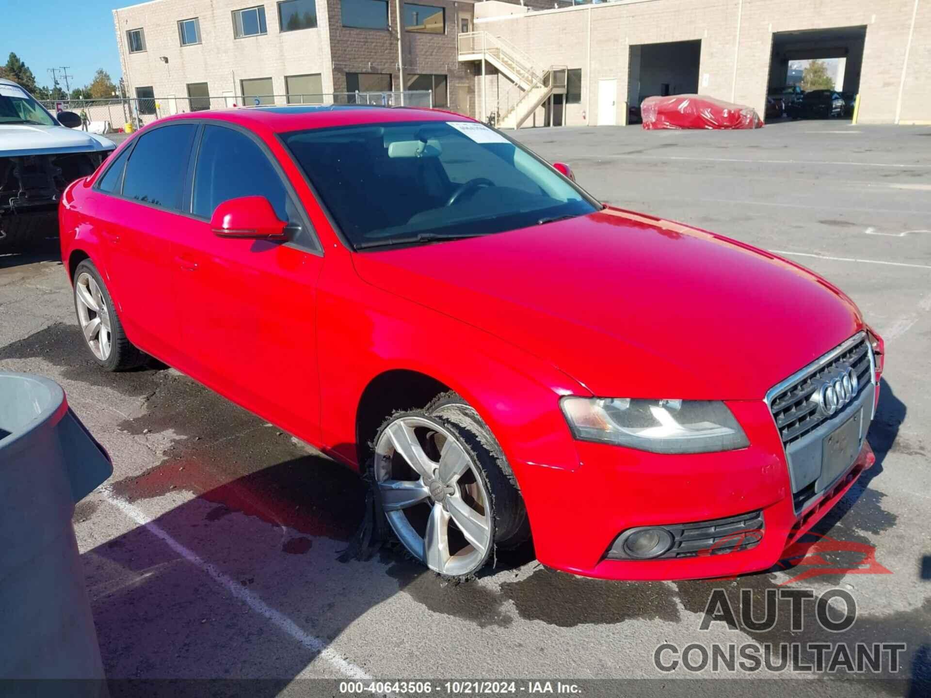 AUDI A4 2009 - WAUJF78KX9N068269