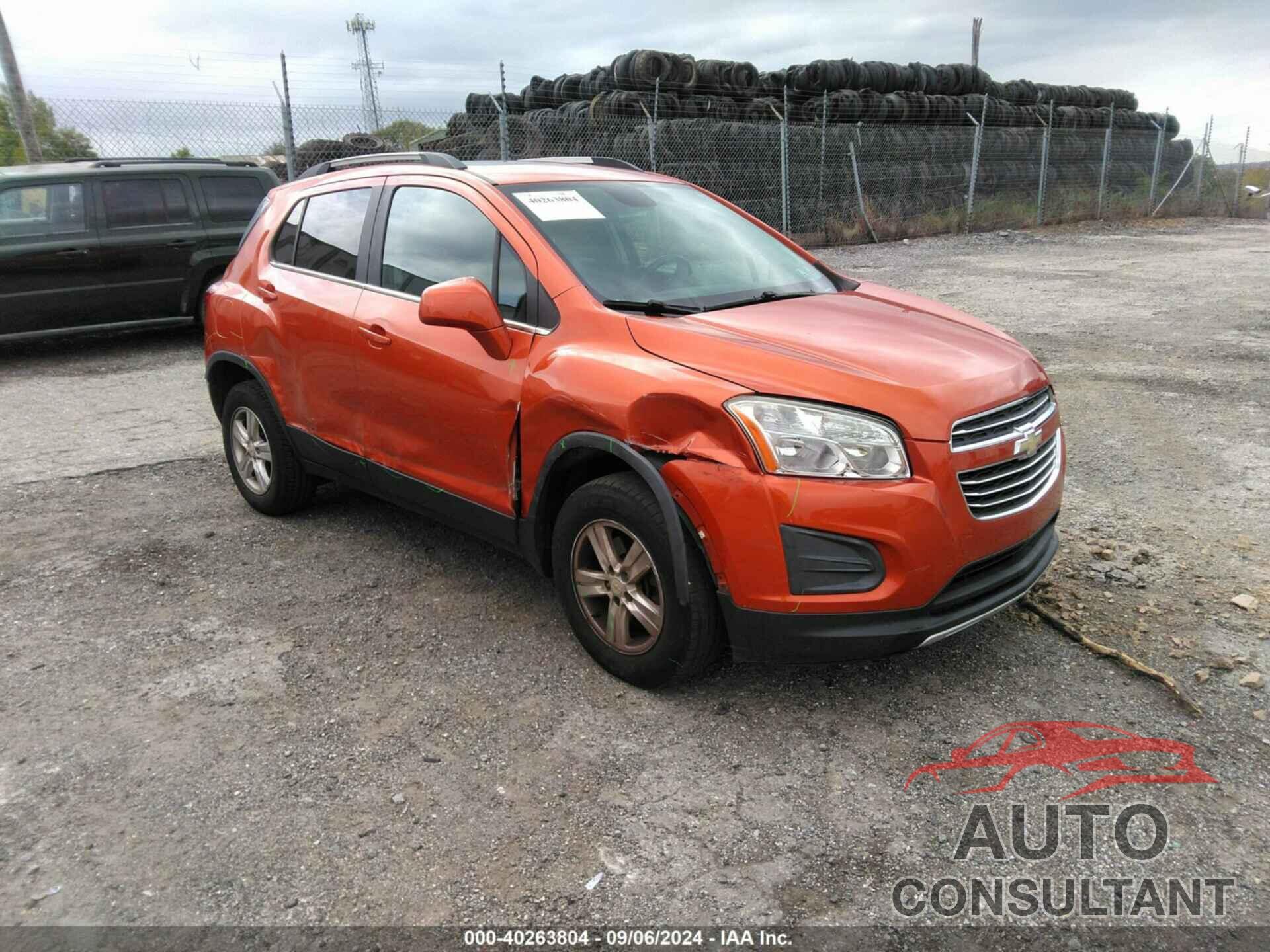 CHEVROLET TRAX 2016 - KL7CJPSB5GB571996