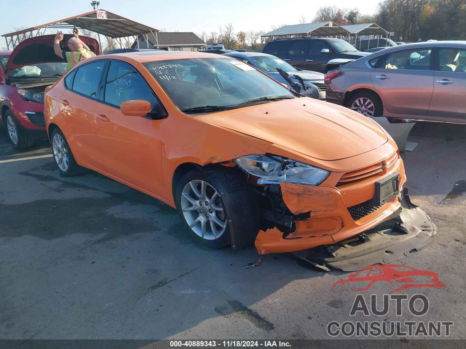 DODGE DART 2013 - 1C3CDFBA6DD331453