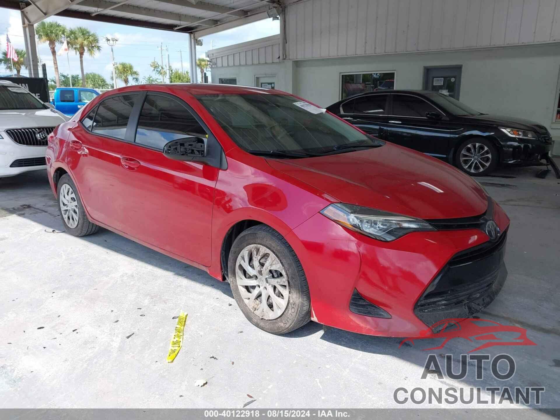 TOYOTA COROLLA 2019 - 2T1BURHE9KC201938