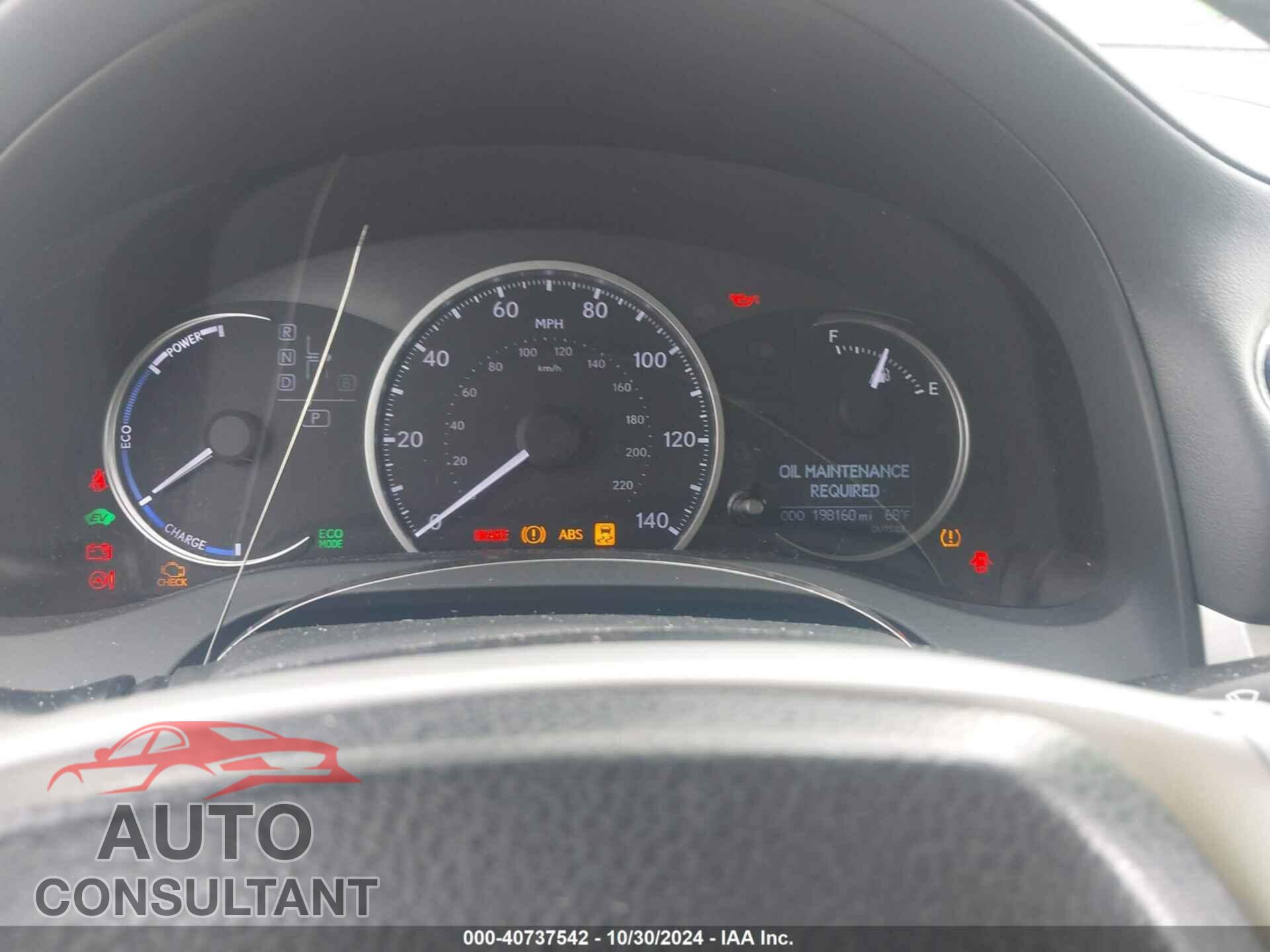 LEXUS CT 200H 2011 - JTHKD5BH6B2018571