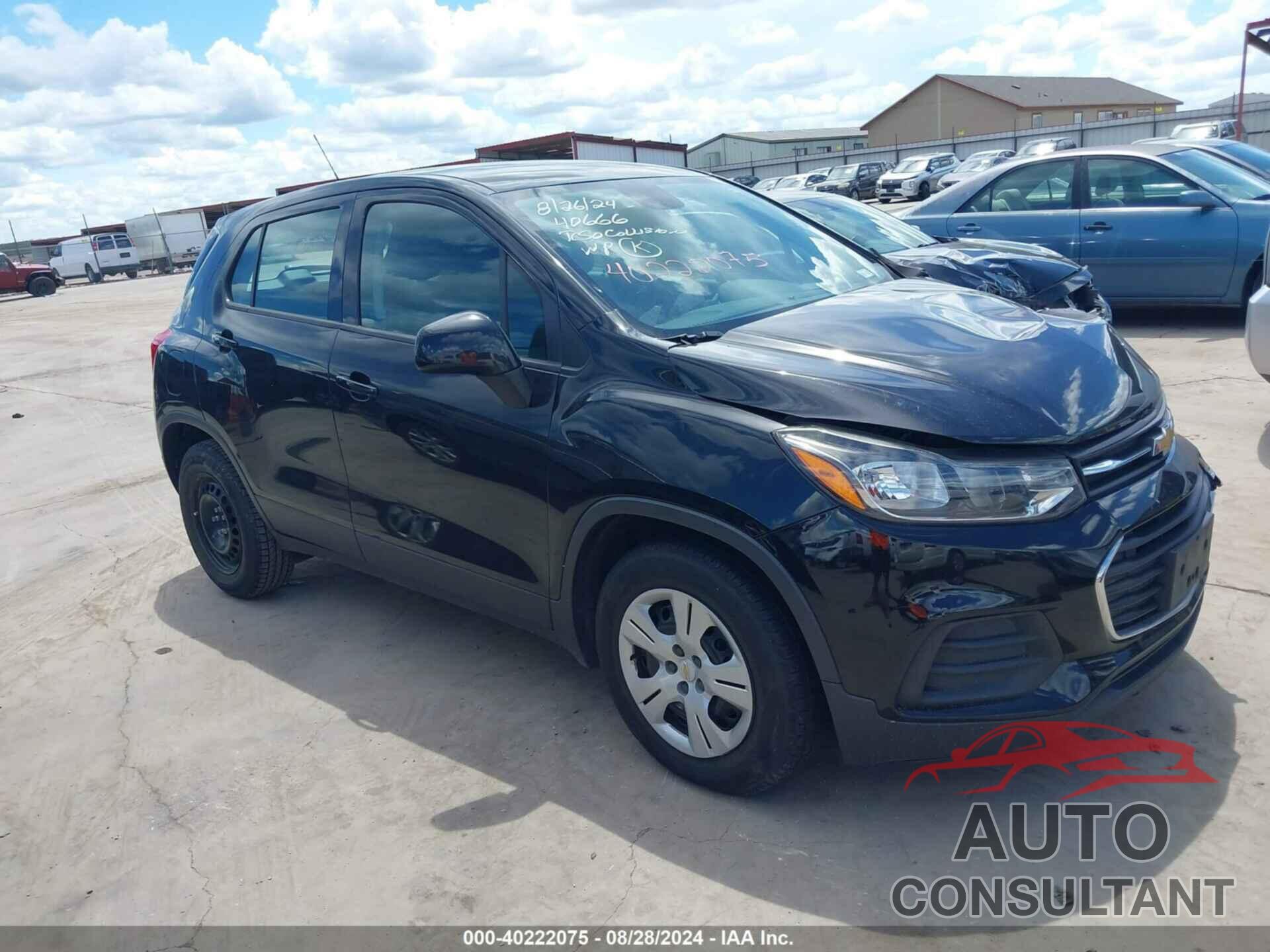 CHEVROLET TRAX 2018 - 3GNCJKSB1JL189385