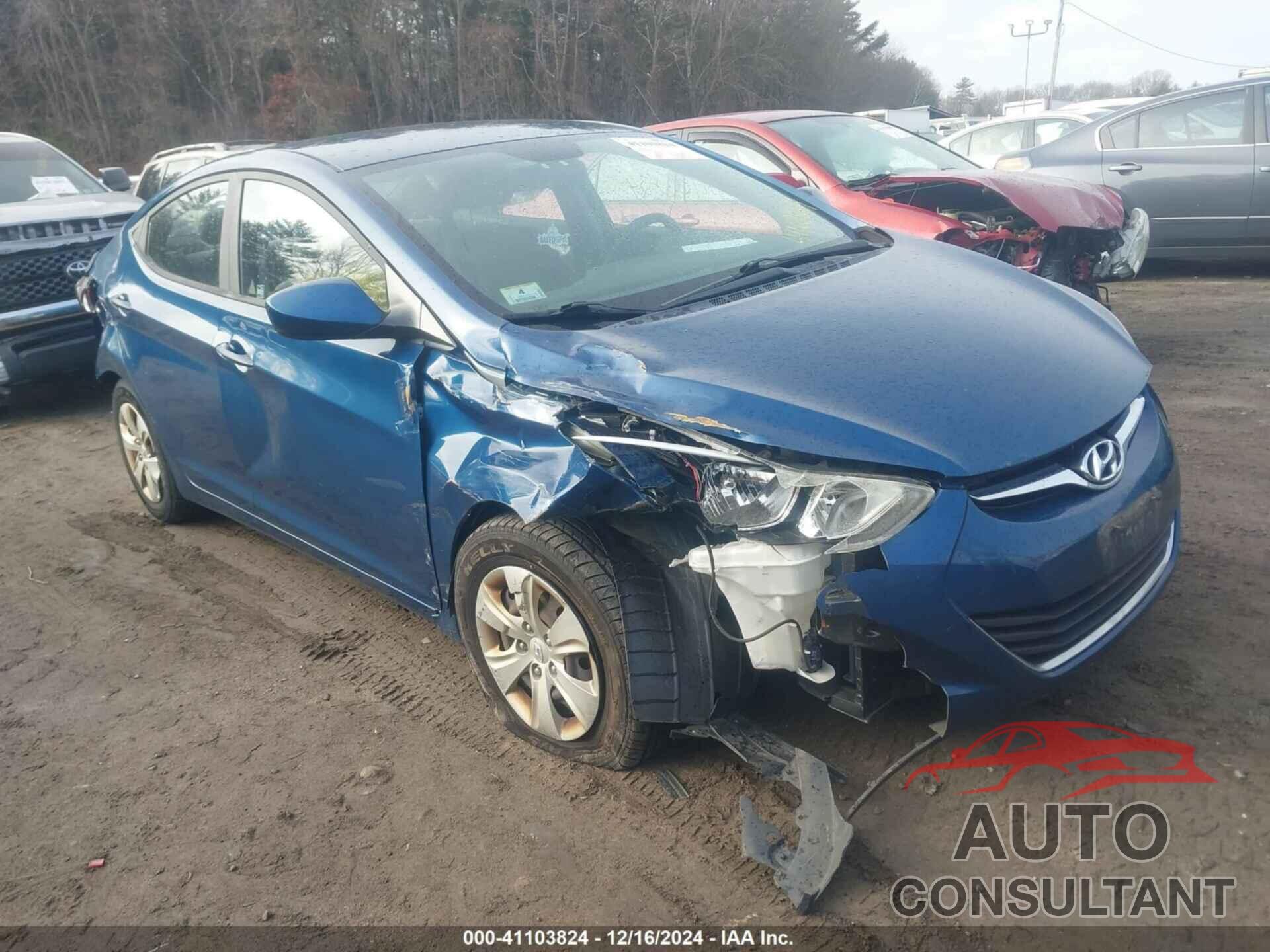 HYUNDAI ELANTRA 2016 - KMHDH4AE1GU571880