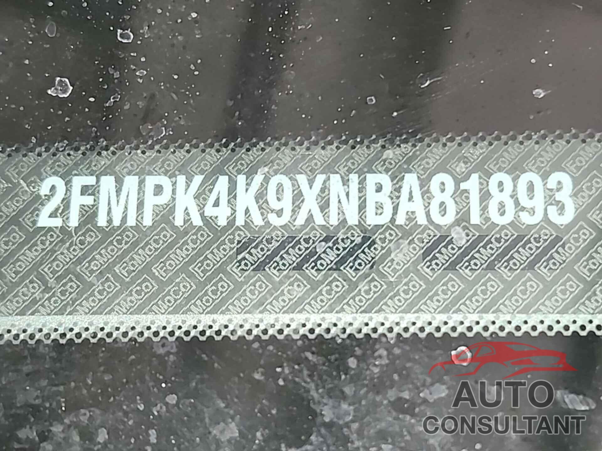 FORD EDGE 2022 - 2FMPK4K9XNBA81893