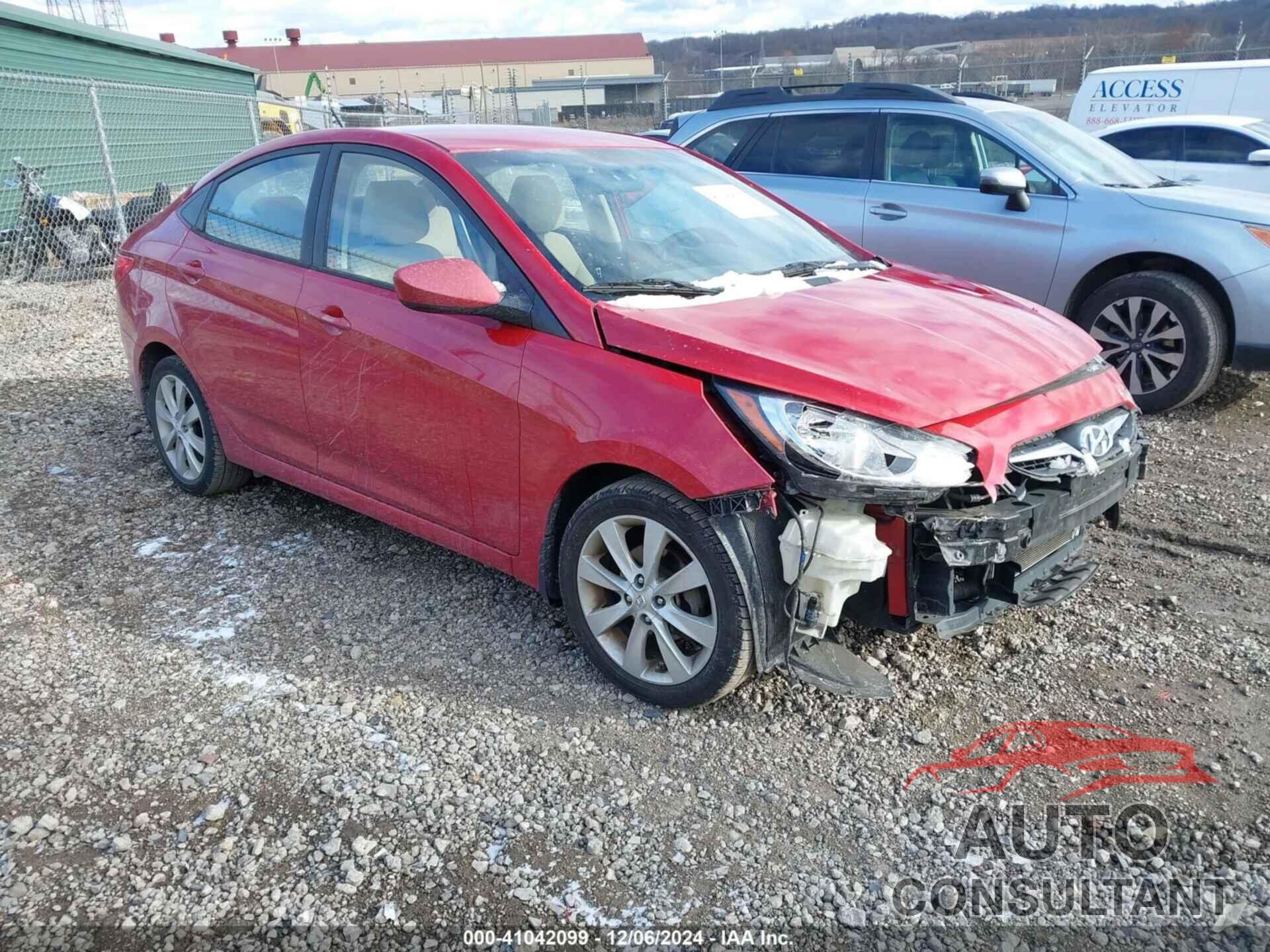 HYUNDAI ACCENT 2013 - KMHCU4AE5DU320153