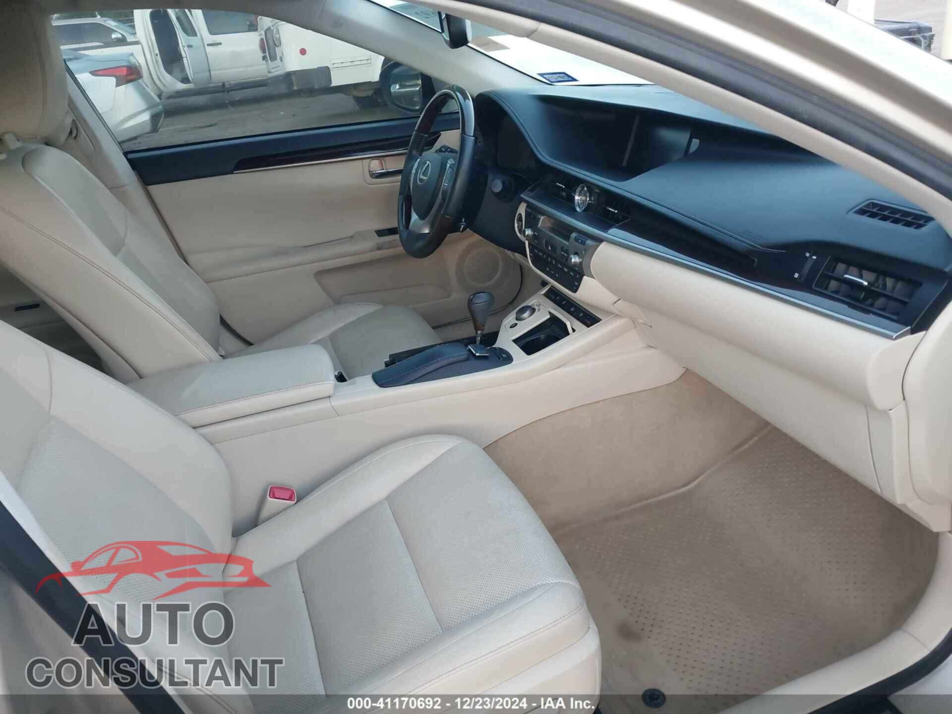 LEXUS ES 2013 - JTHBK1GG6D2000251