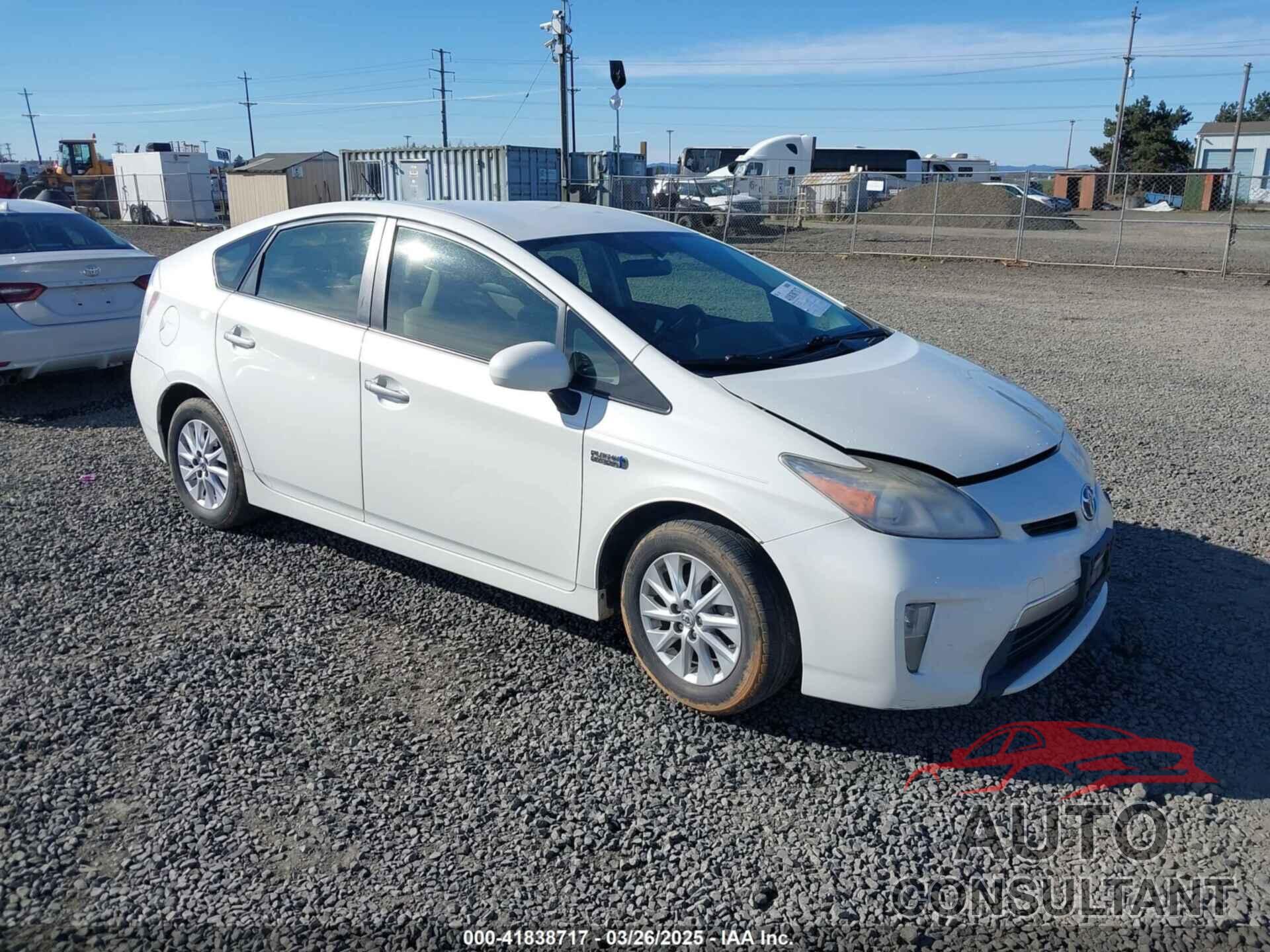 TOYOTA PRIUS PLUG-IN 2012 - JTDKN3DPXC3015496