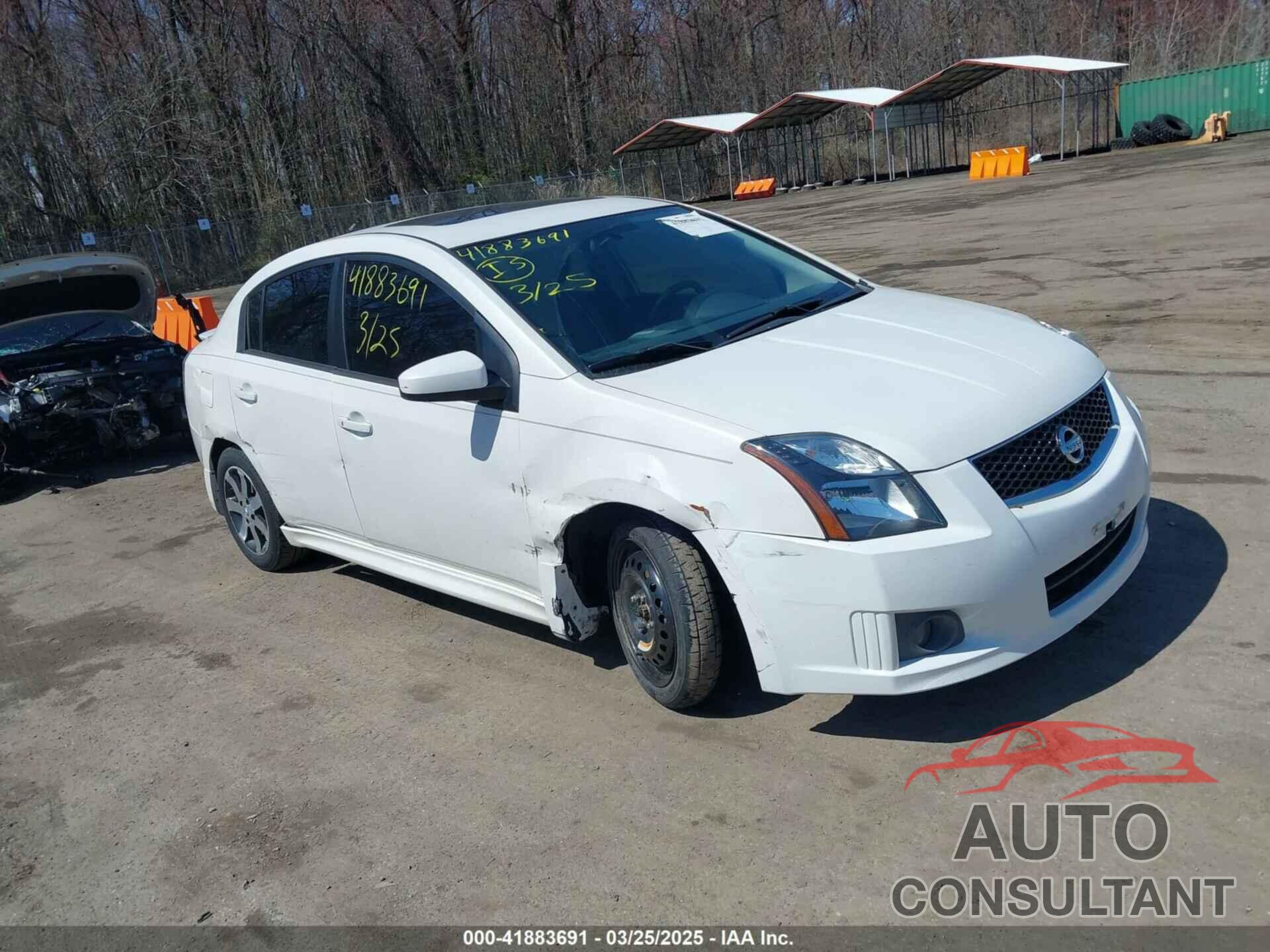 NISSAN SENTRA 2012 - 3N1AB6AP6CL749201