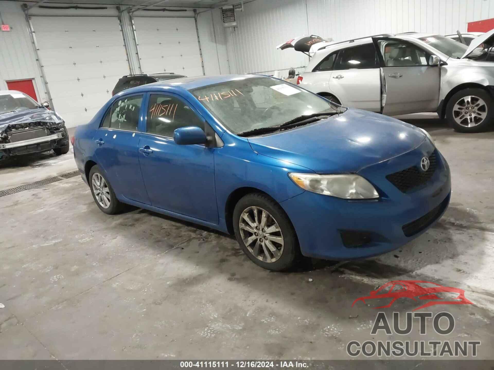 TOYOTA COROLLA 2009 - 2T1BU40E99C019598