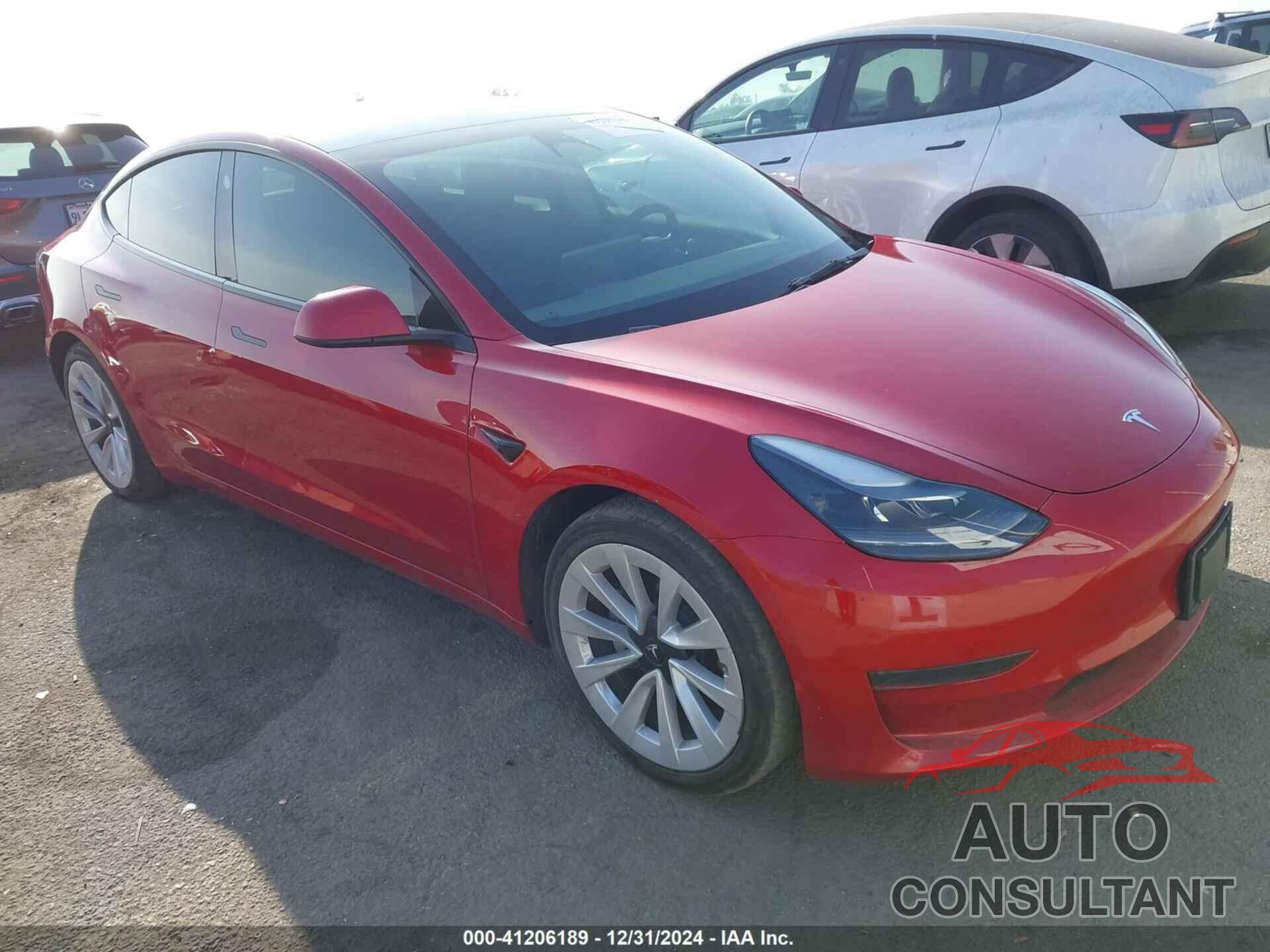 TESLA MODEL 3 2022 - 5YJ3E1EA9NF232921