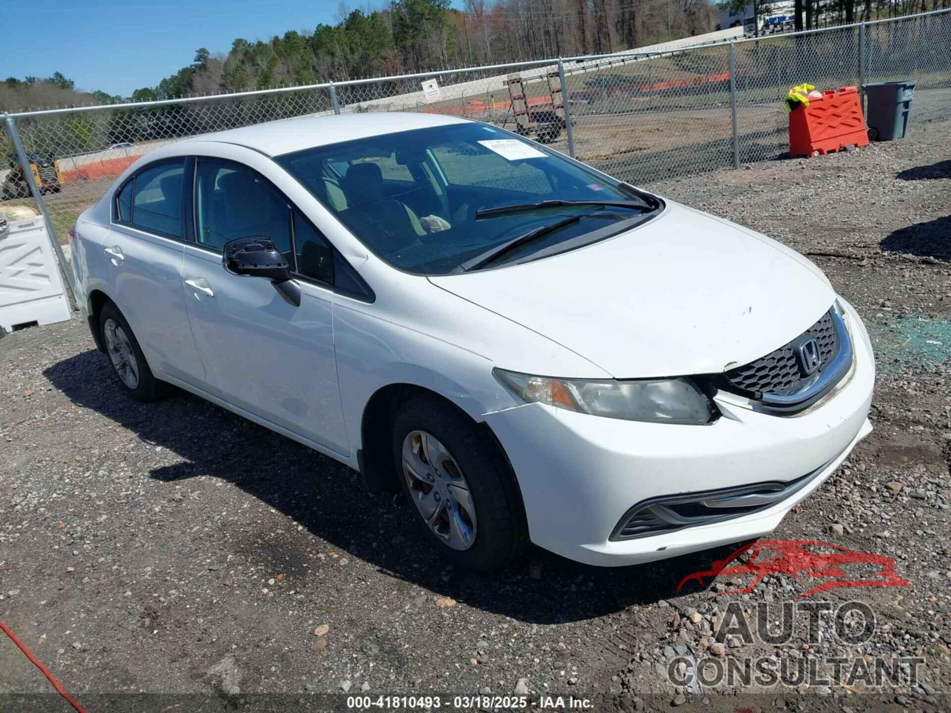 HONDA CIVIC 2013 - 2HGFB2F5XDH546679