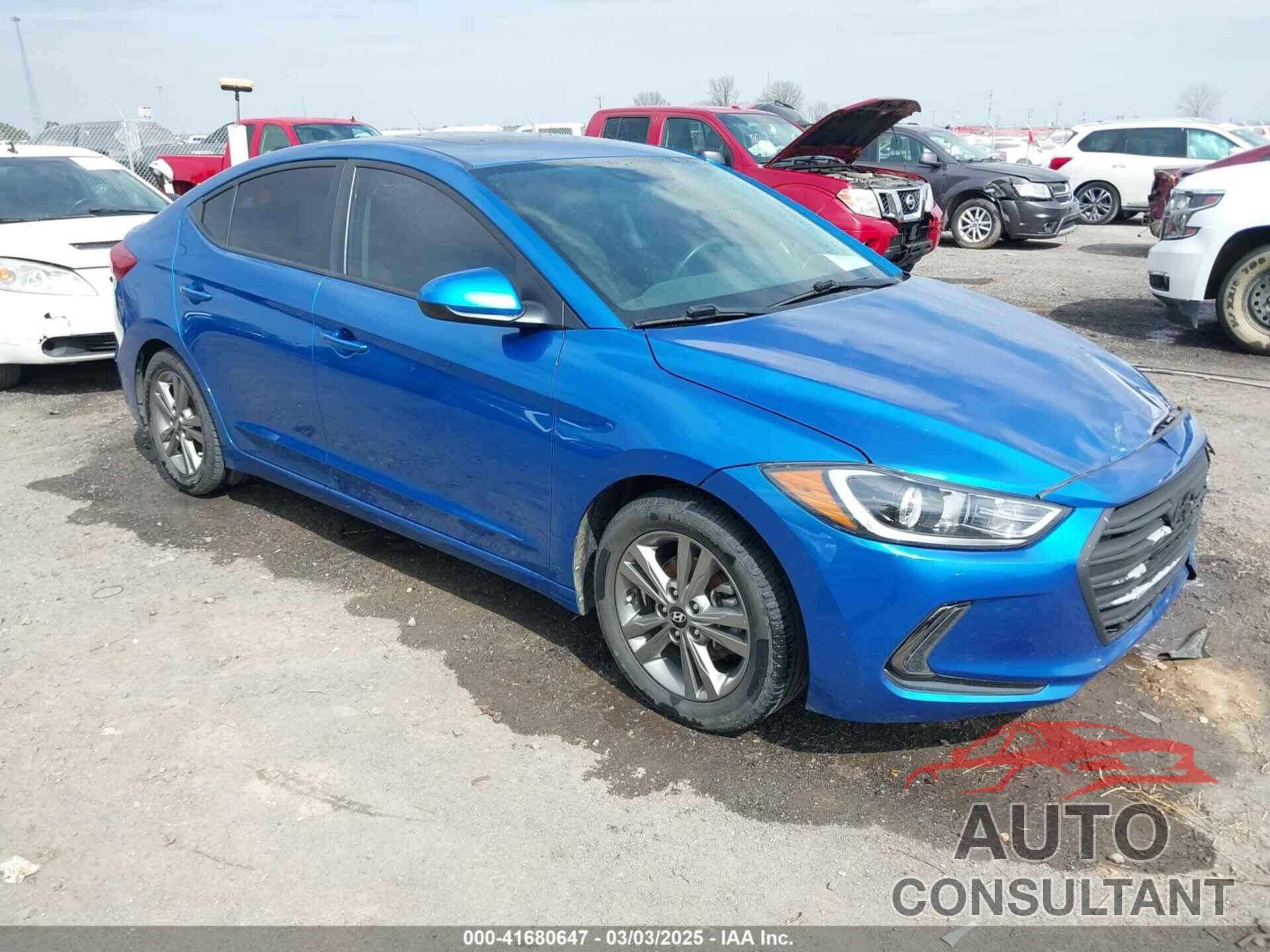 HYUNDAI ELANTRA 2018 - 5NPD84LF1JH314374