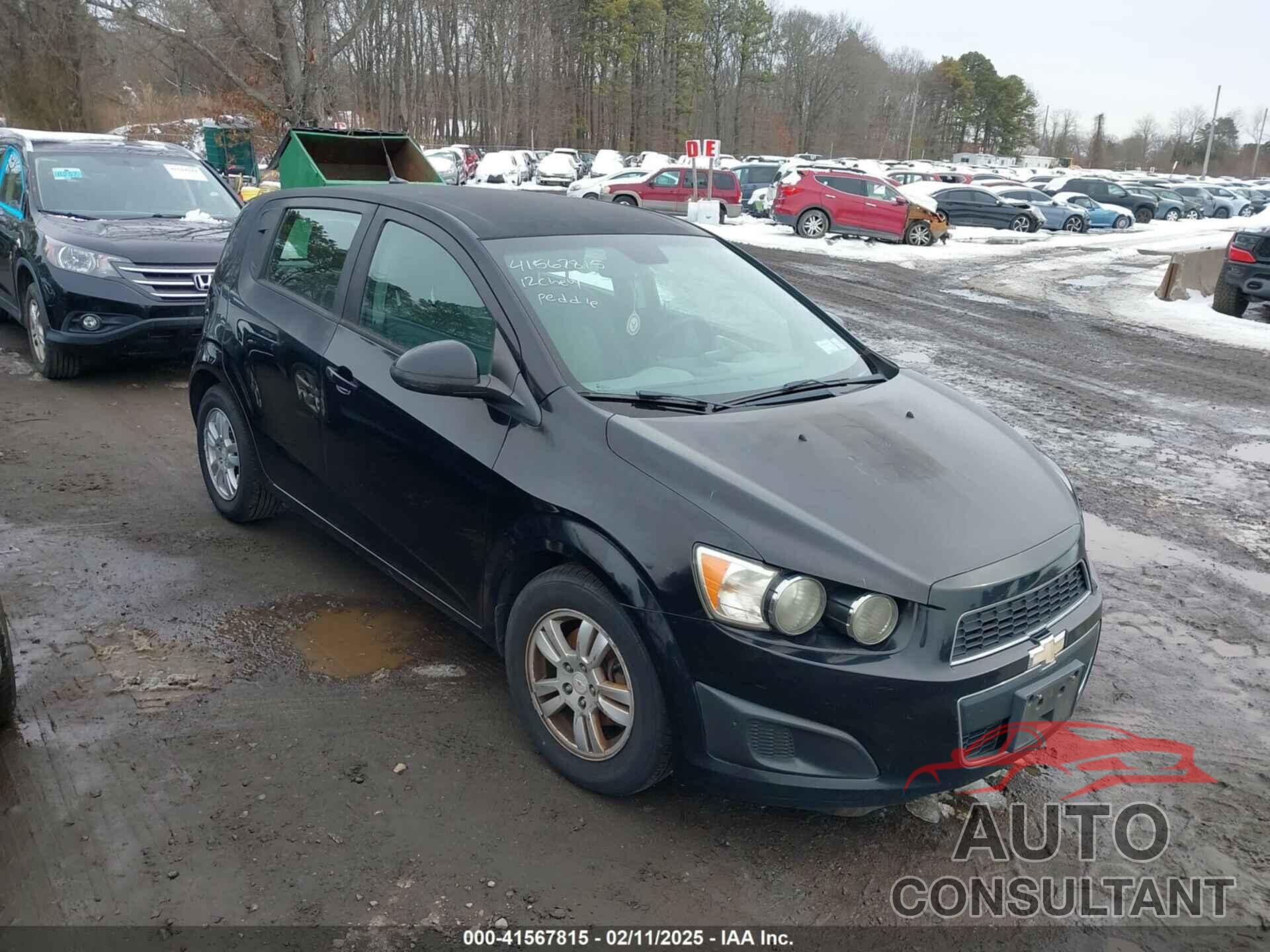 CHEVROLET SONIC 2012 - 1G1JB6SH1C4118150