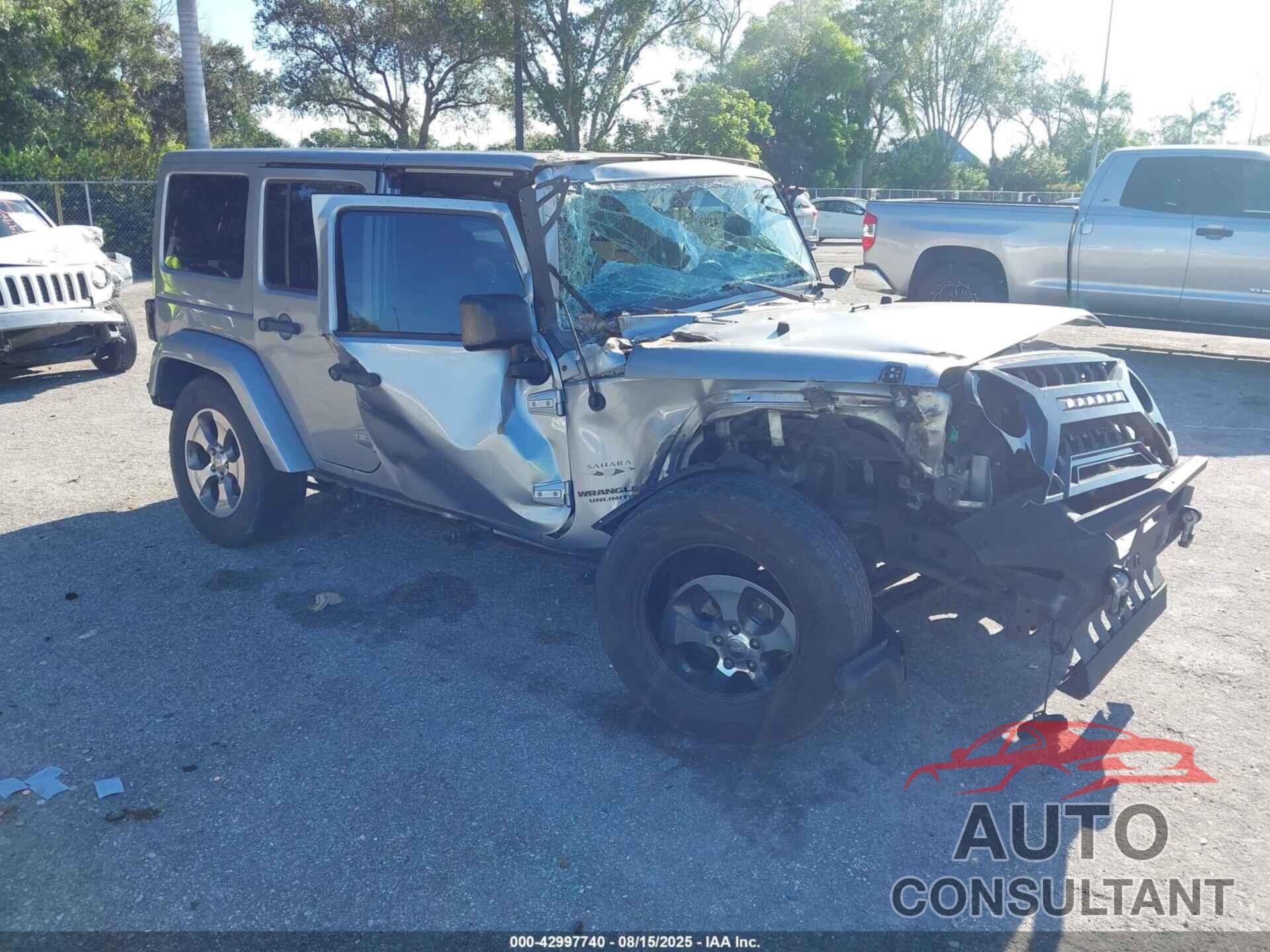 JEEP WRANGLER UNLIMITED 2017 - 1C4BJWEG8HL614528