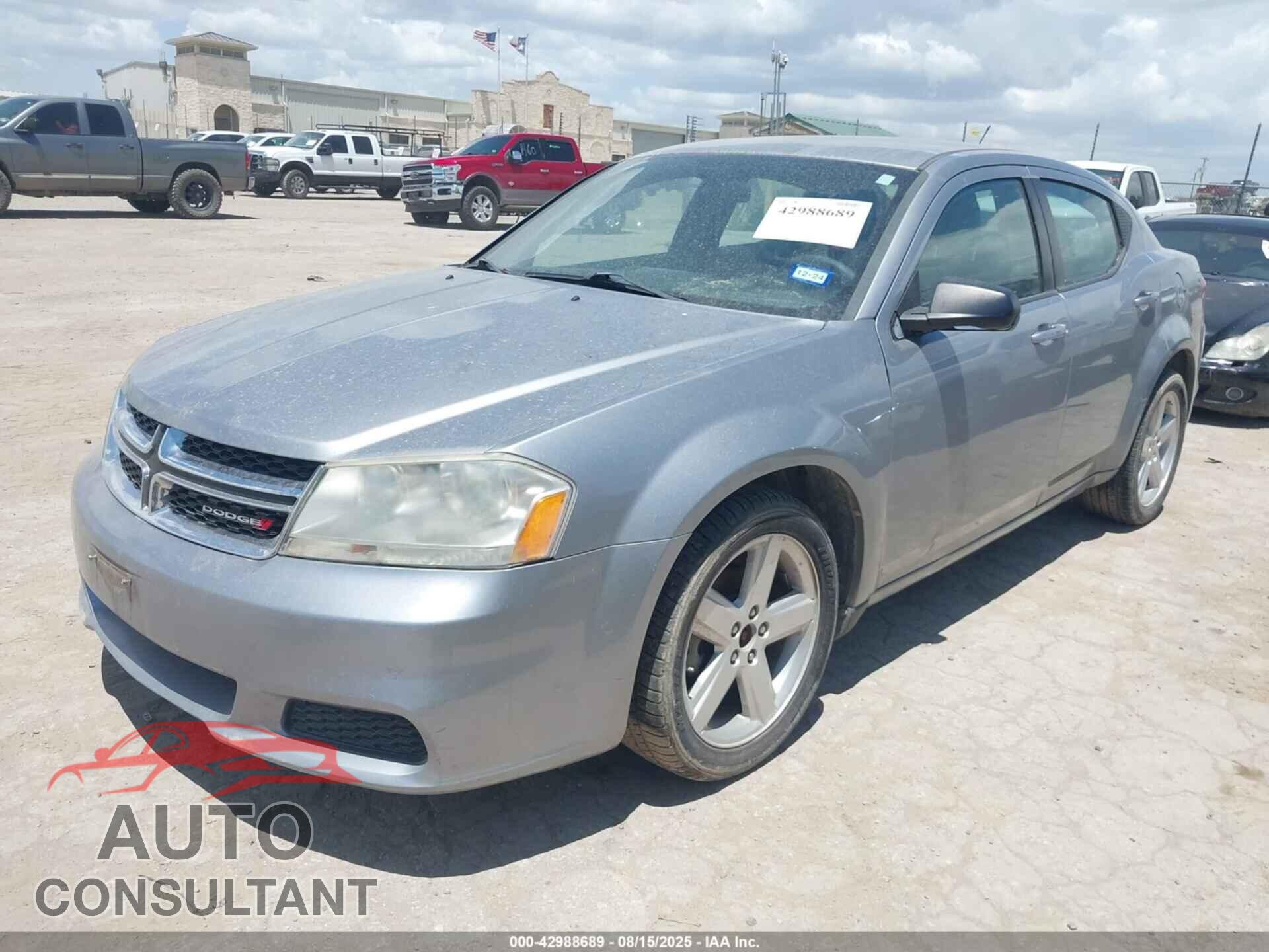 DODGE AVENGER 2013 - 1C3CDZAB2DN551954