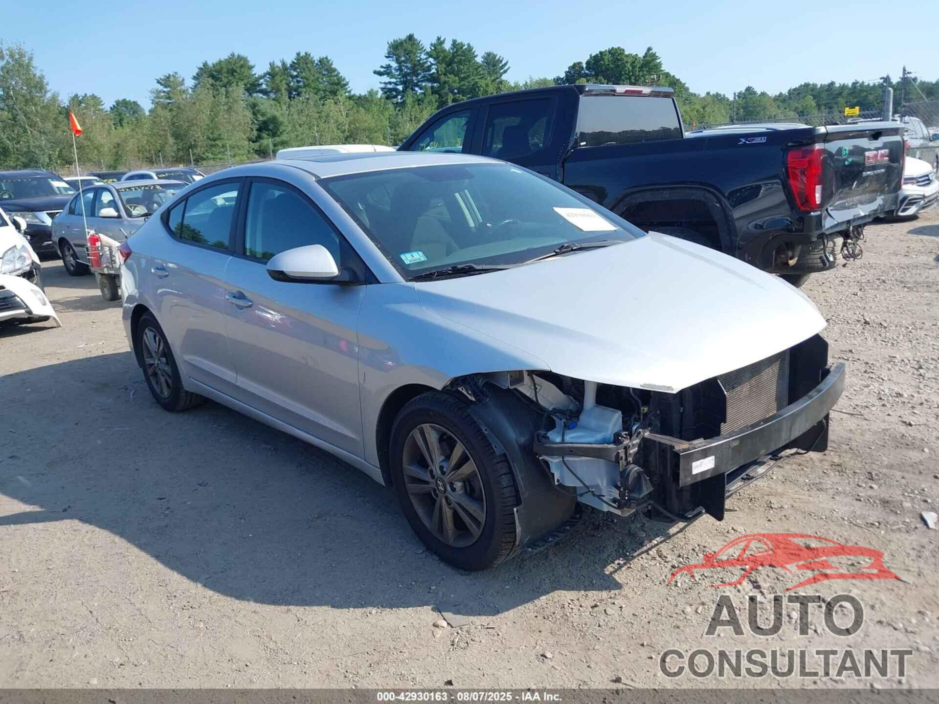 HYUNDAI ELANTRA 2018 - 5NPD84LF0JH277415