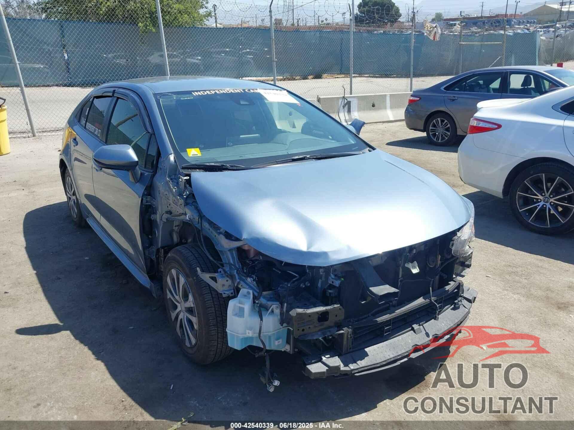 TOYOTA COROLLA 2020 - JTDEBRBE0LJ018543