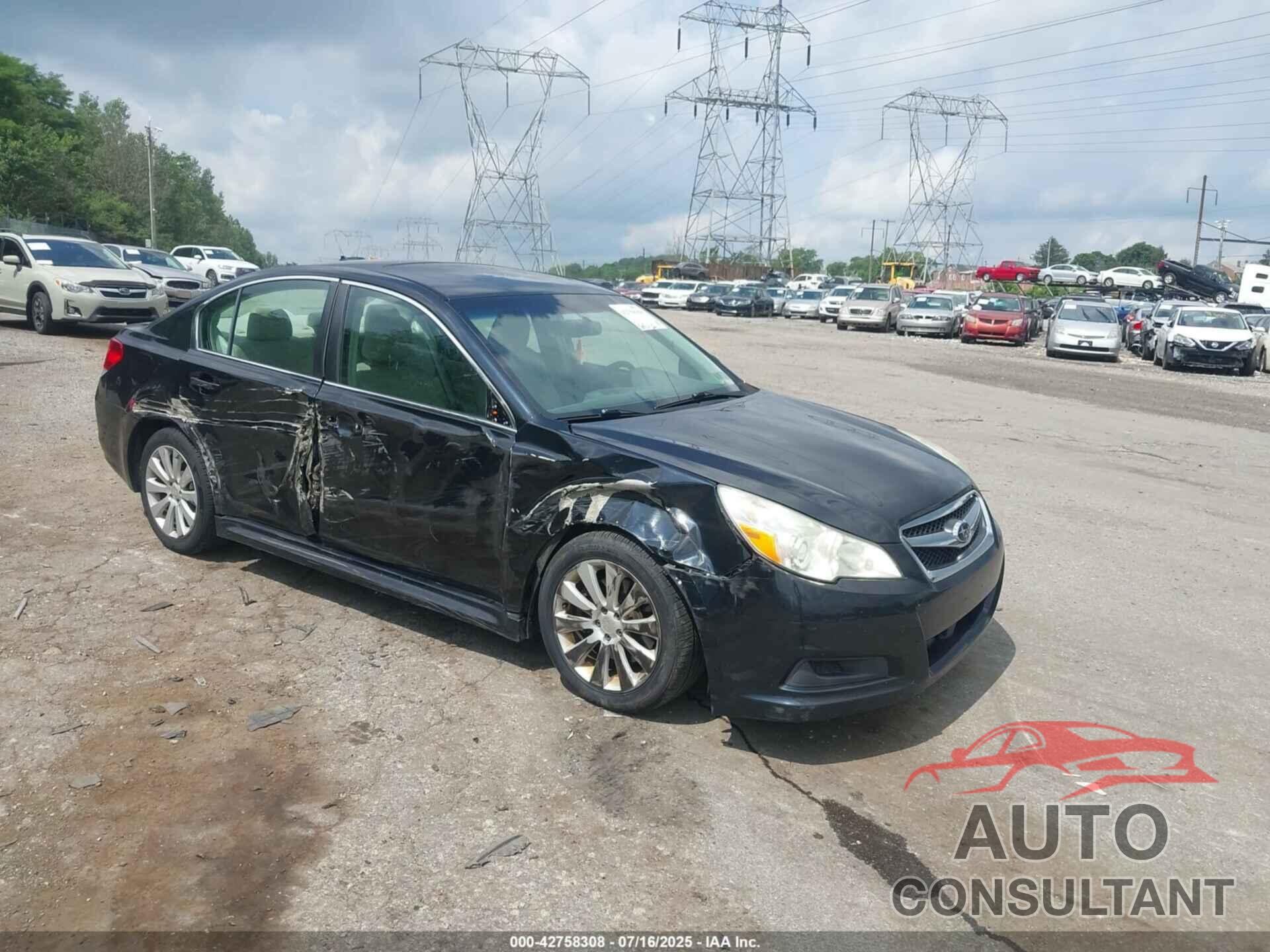 SUBARU LEGACY 2011 - 4S3BMDK64B2221016