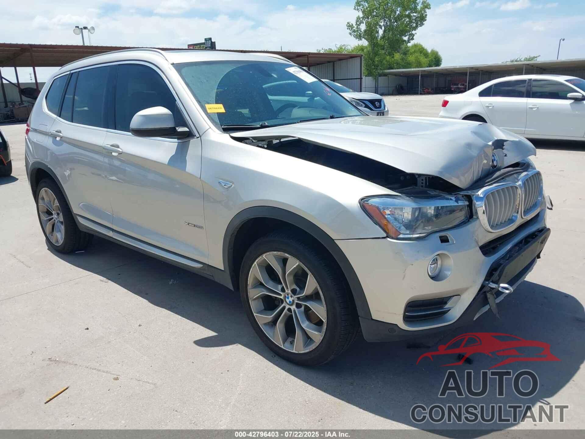 BMW X3 2017 - 5UXWX9C59H0D95911