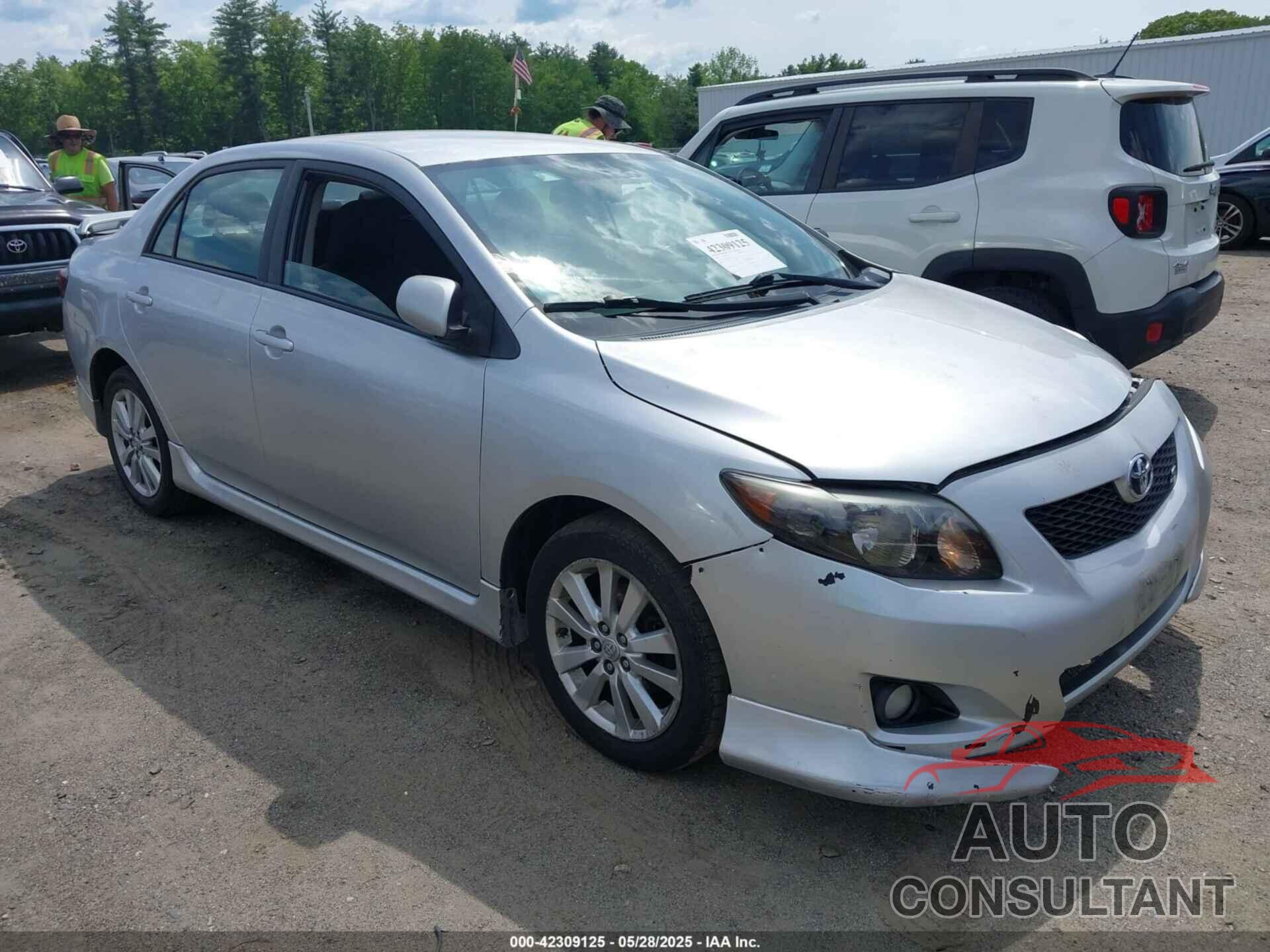 TOYOTA COROLLA 2009 - 2T1BU40E19C098765