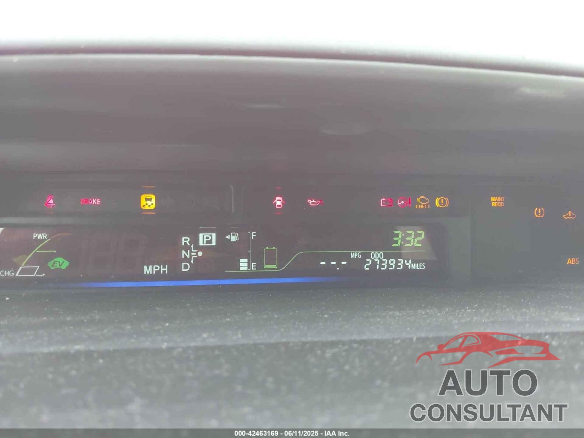 TOYOTA PRIUS V 2016 - JTDZN3EU2GJ052093