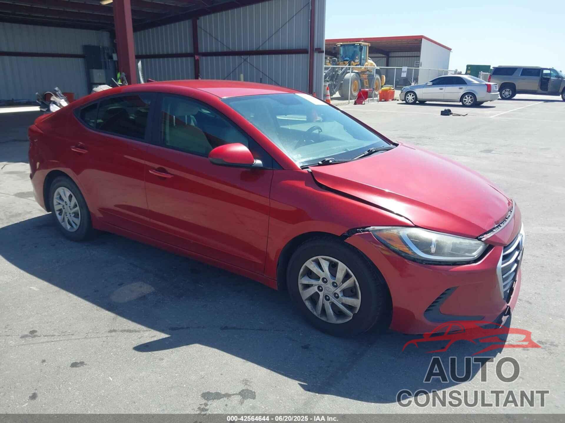 HYUNDAI ELANTRA 2017 - KMHD74LF1HU373133