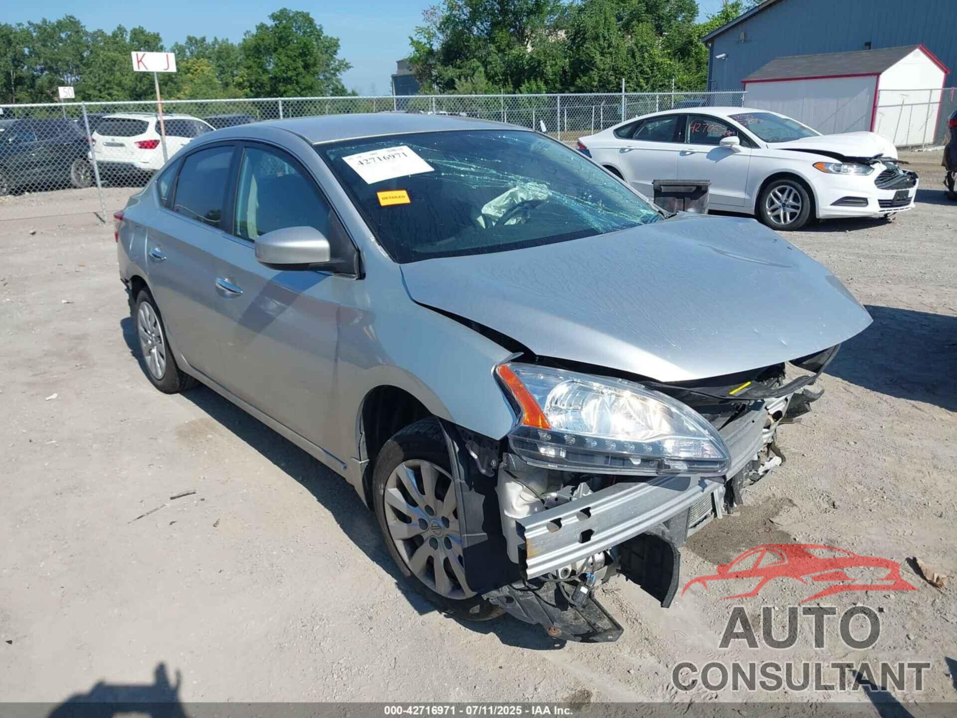 NISSAN SENTRA 2014 - 1N4AB7AP7EN851411