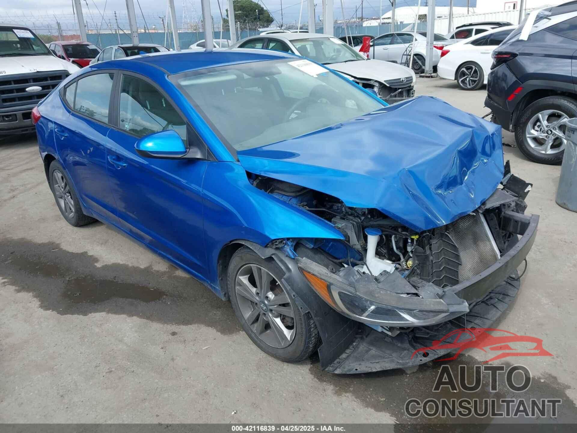HYUNDAI ELANTRA 2018 - 5NPD84LF8JH386172