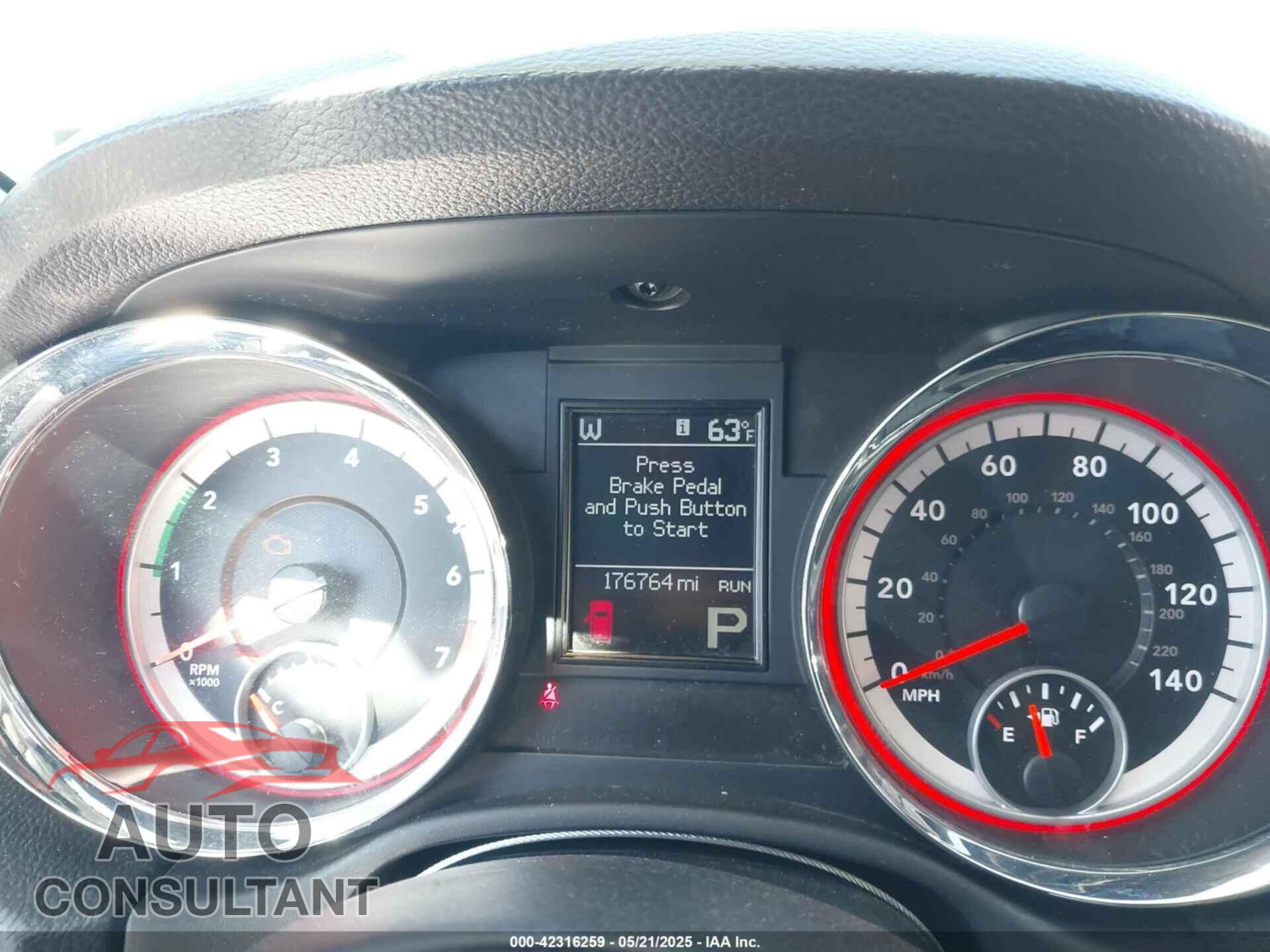 DODGE DURANGO 2013 - 1C4SDJET5DC602192