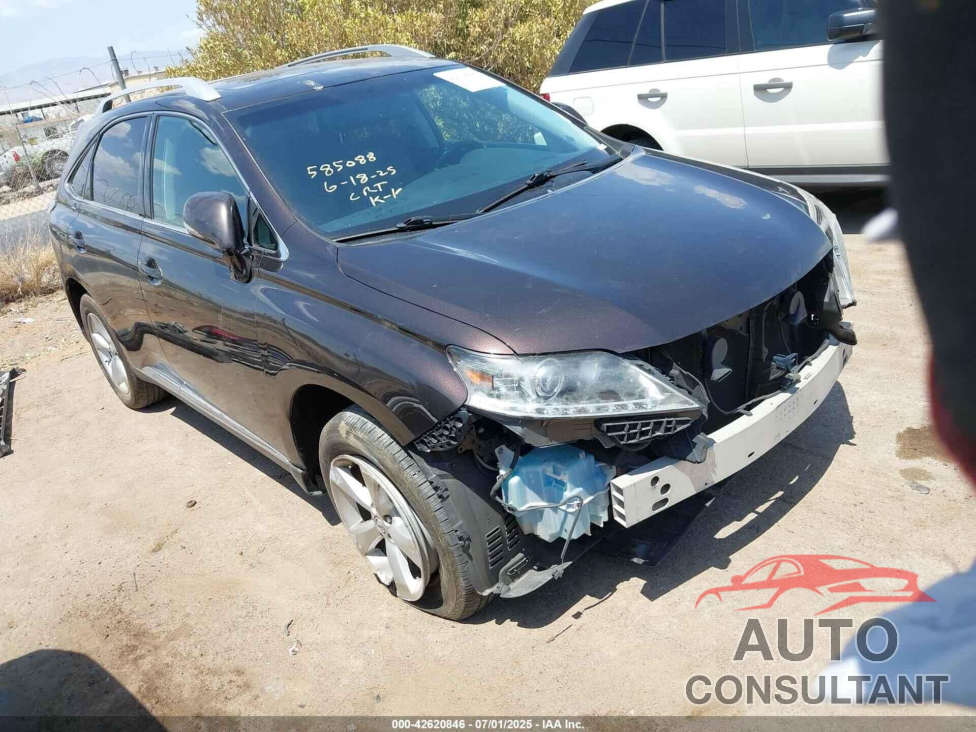LEXUS RX 350 2013 - 2T2BK1BA5DC156203