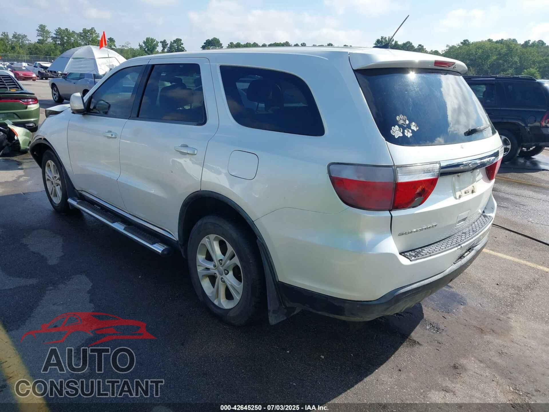 DODGE DURANGO 2012 - 1C4RDHAG9CC237210