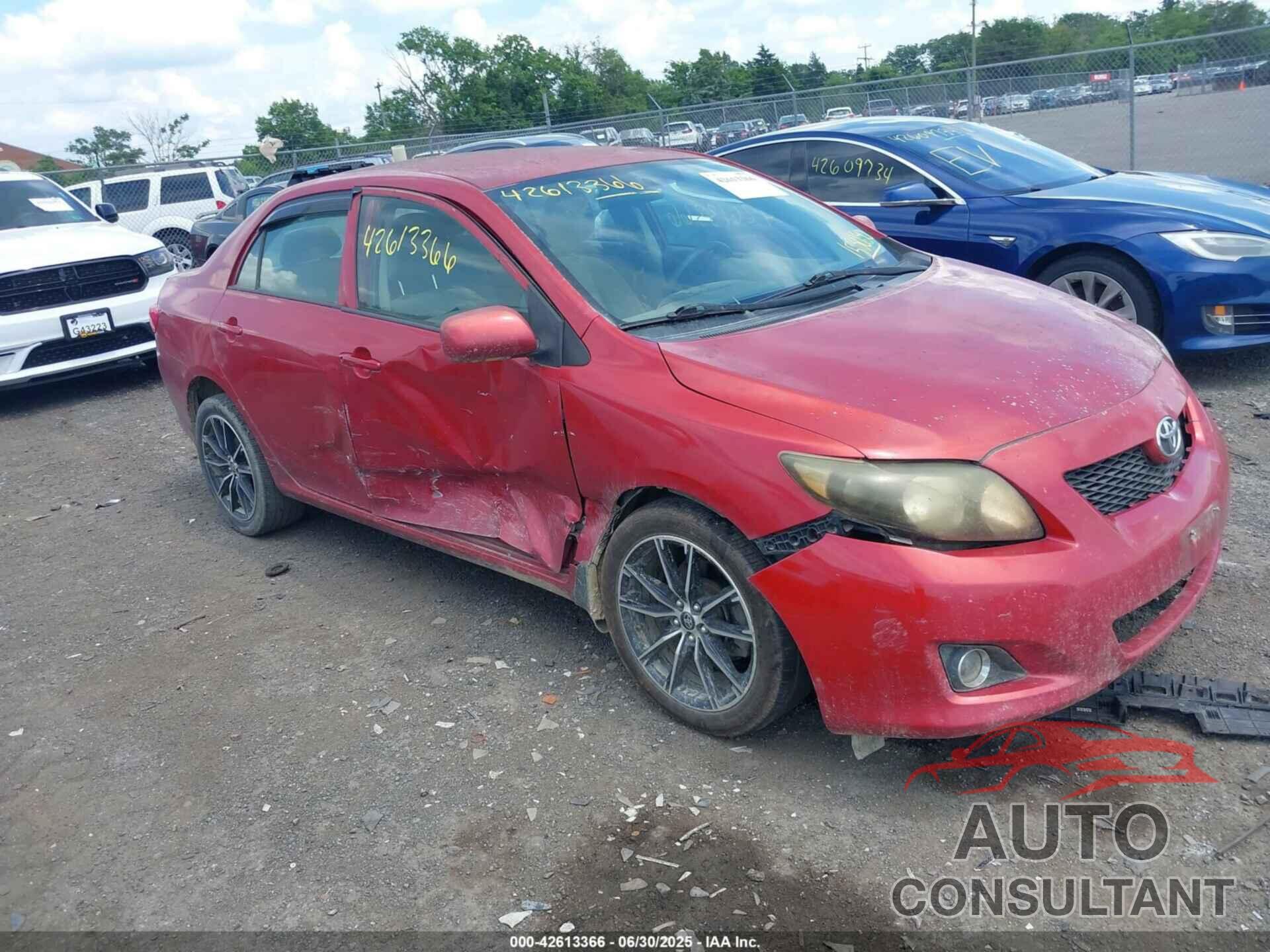 TOYOTA COROLLA 2009 - 1NXBU40E89Z153050