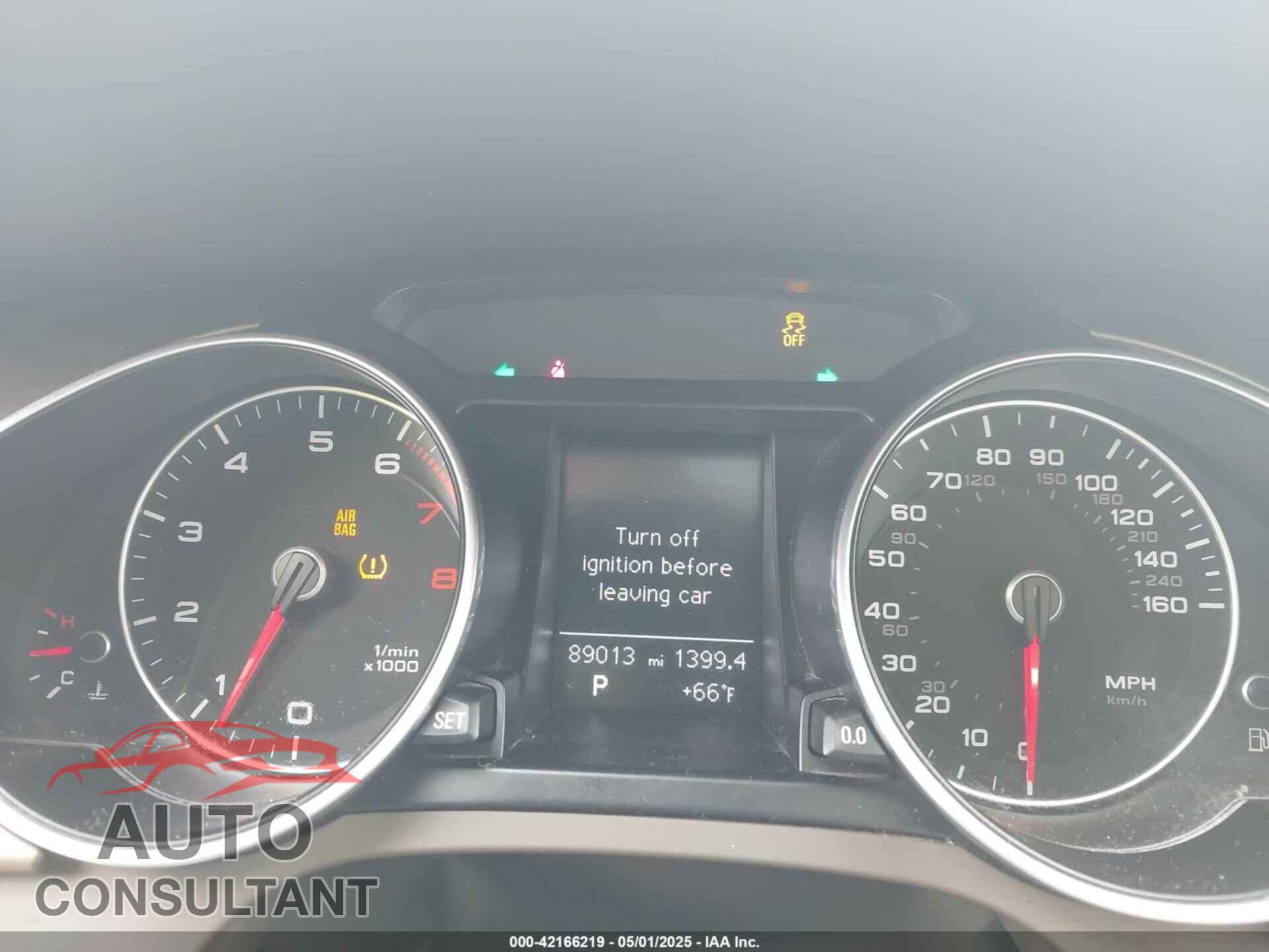 AUDI A5 2014 - WAULFAFR1EA009473