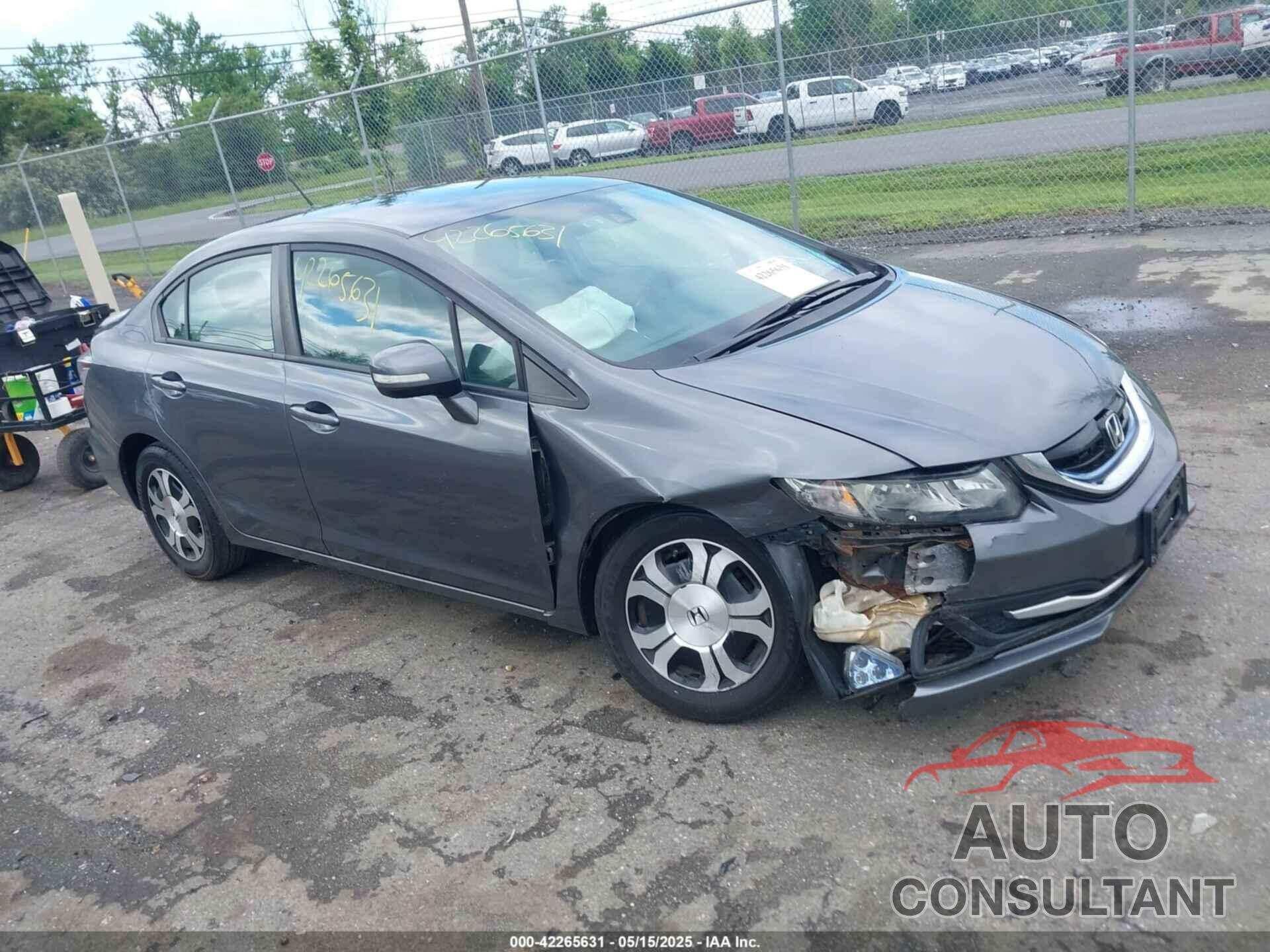 HONDA CIVIC HYBRID 2013 - 19XFB4F28DE200562