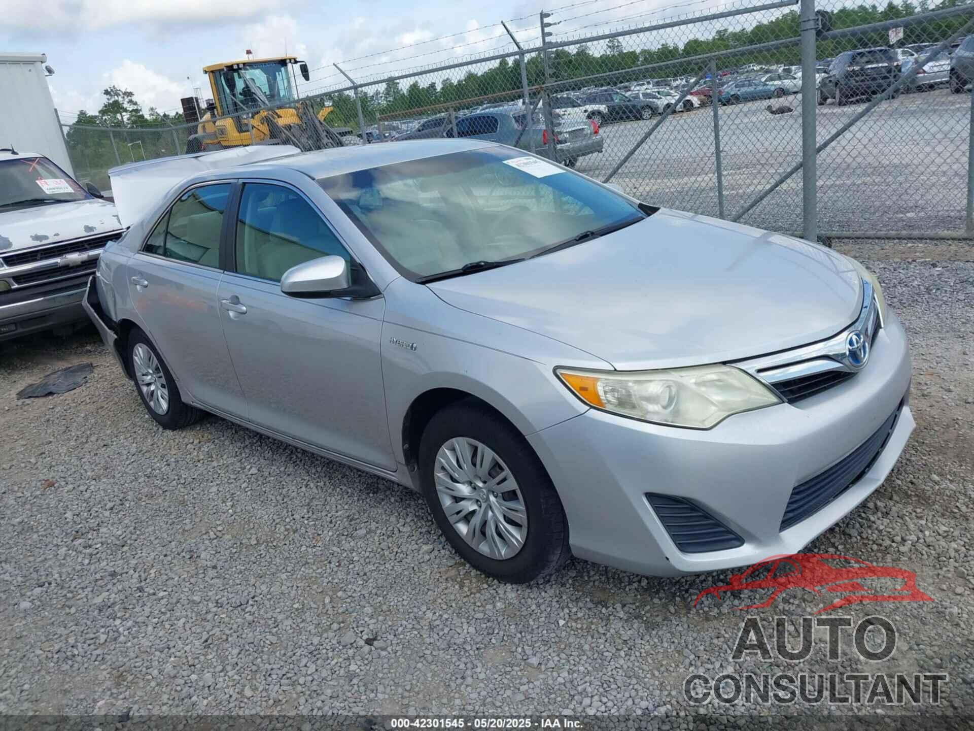 TOYOTA CAMRY HYBRID 2012 - 4T1BD1FK2CU002126