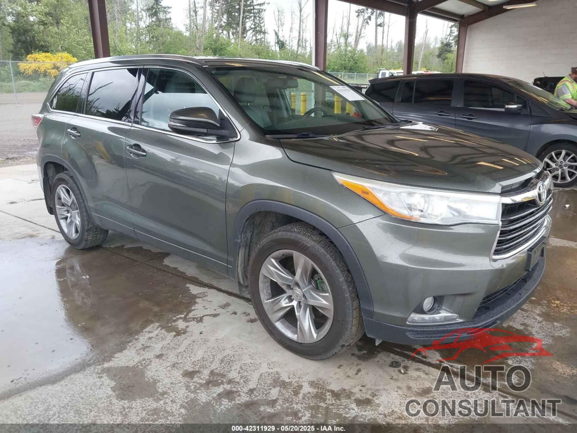 TOYOTA HIGHLANDER 2015 - 5TDDKRFH3FS072507