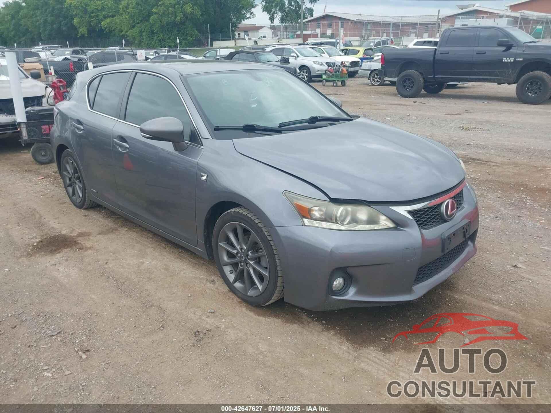 LEXUS CT 200H 2012 - JTHKD5BH3C2064487