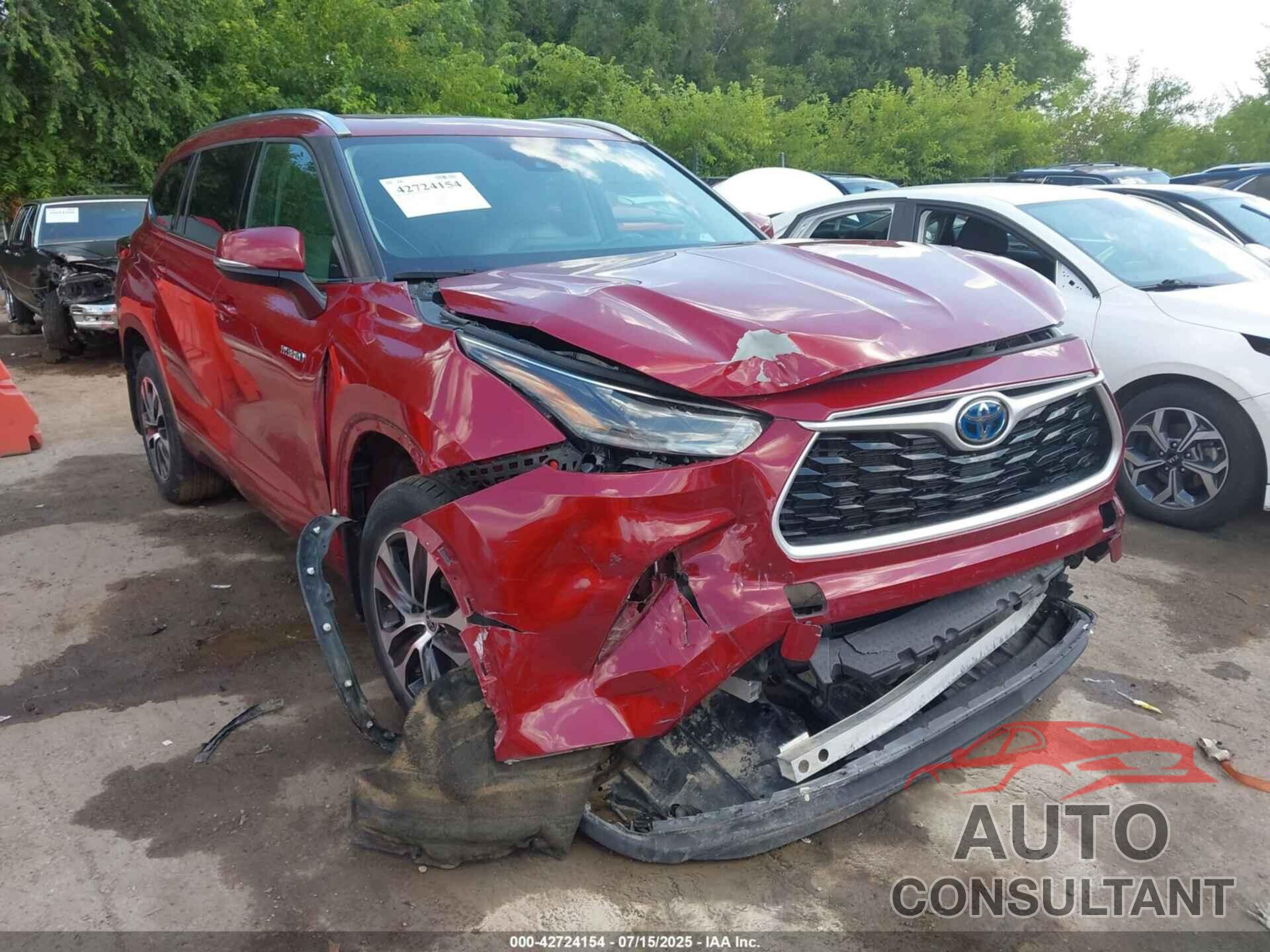 TOYOTA HIGHLANDER 2021 - 5TDGBRCH9MS536074