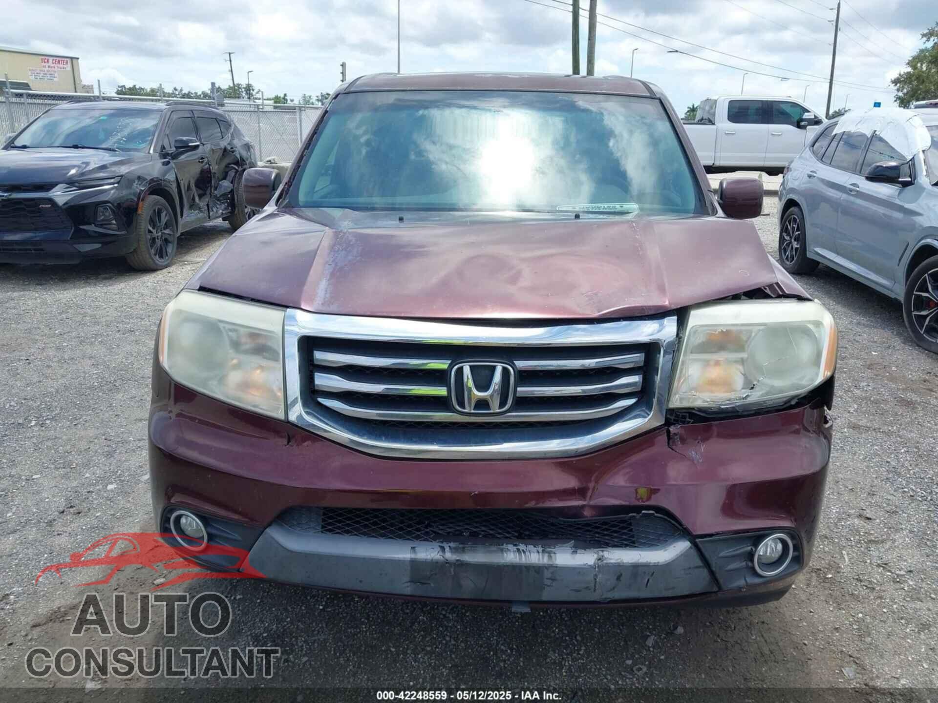 HONDA PILOT 2012 - 5FNYF4H54CB074178