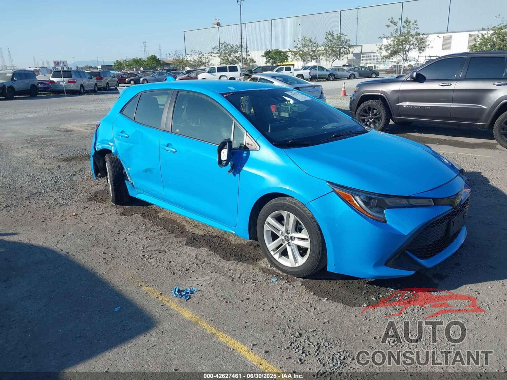 TOYOTA COROLLA 2019 - JTNK4RBE6K3022219