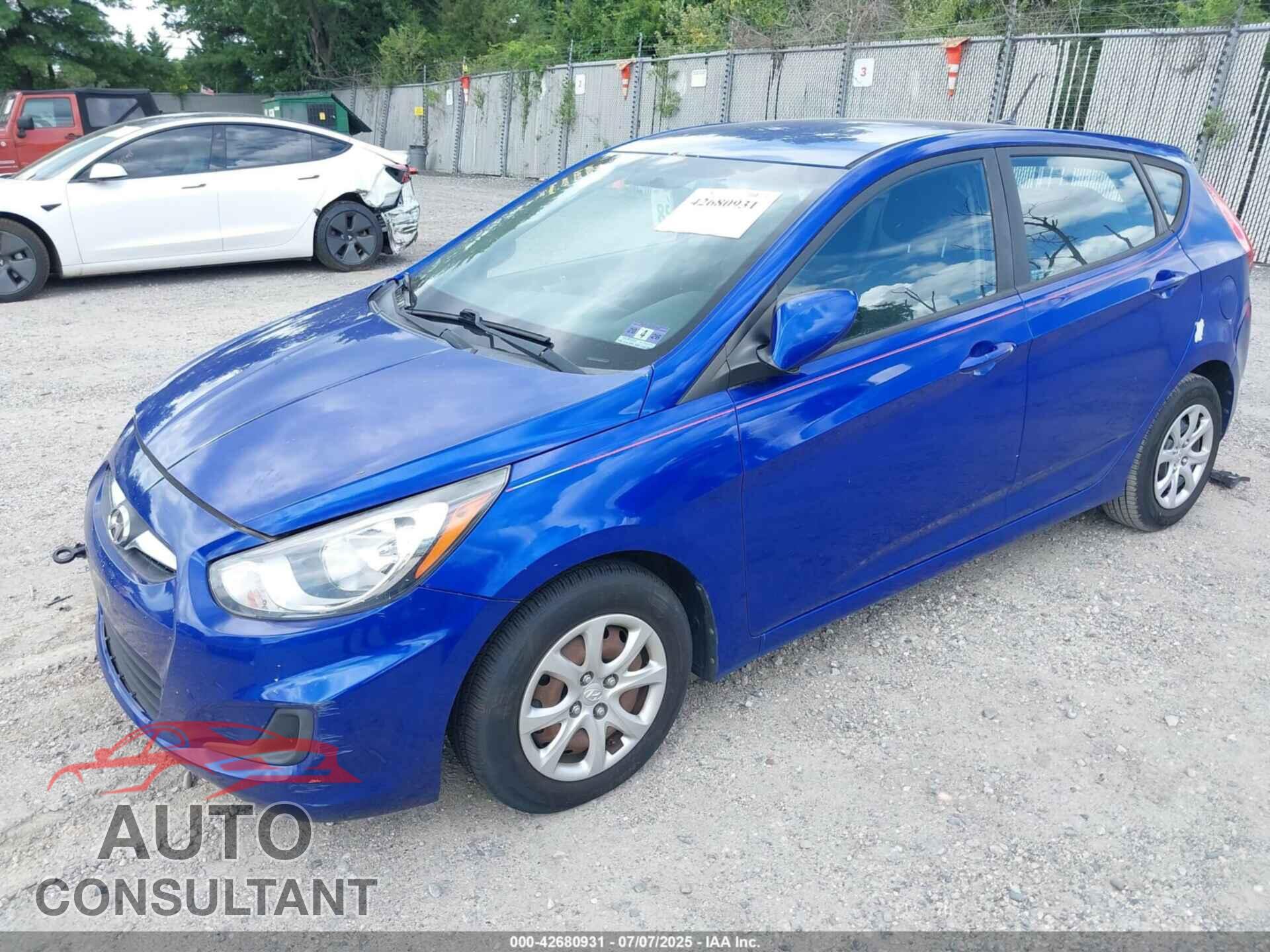 HYUNDAI ACCENT 2014 - KMHCT5AE3EU181599