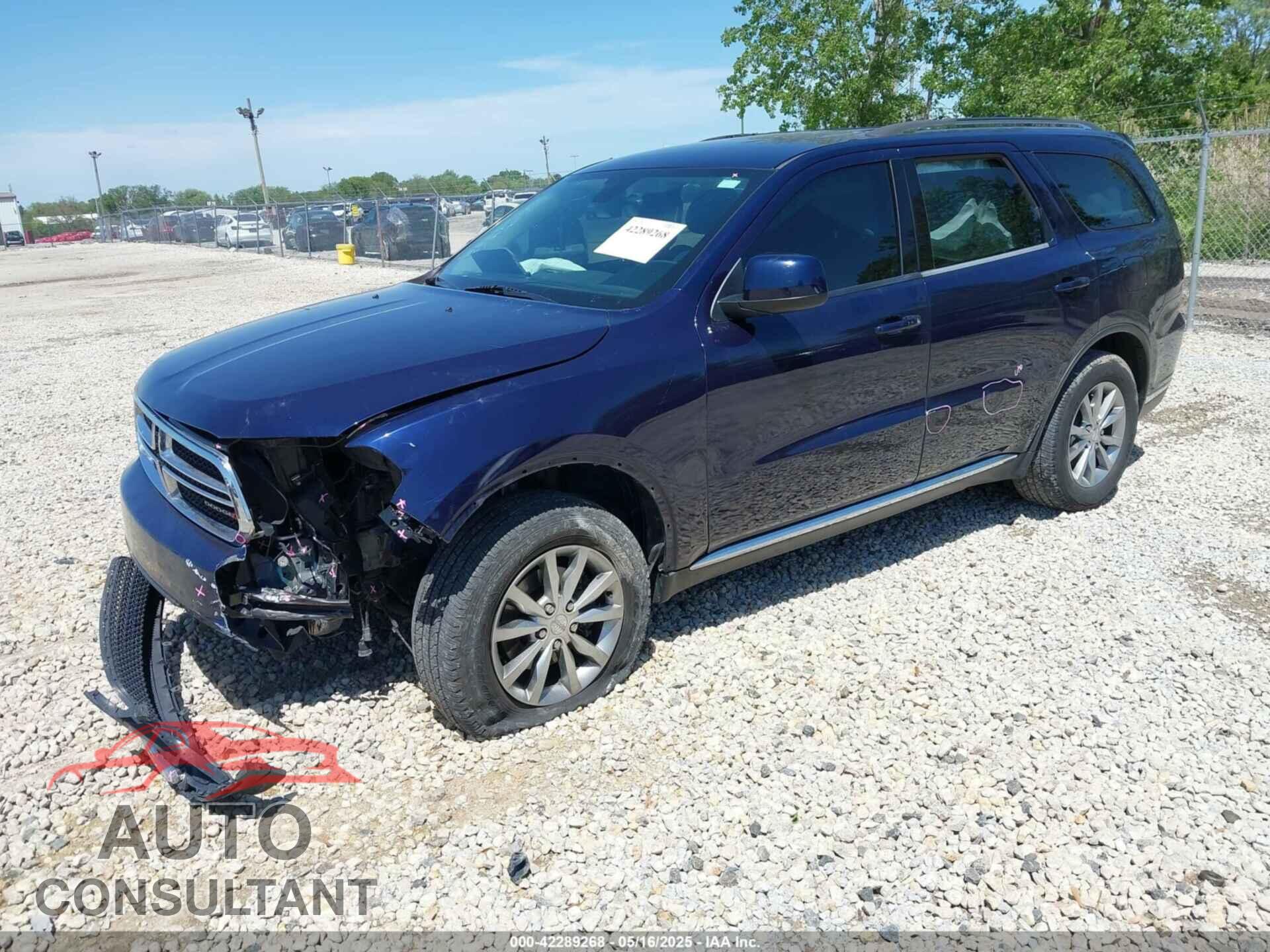 DODGE DURANGO 2017 - 1C4RDJAG9HC623527