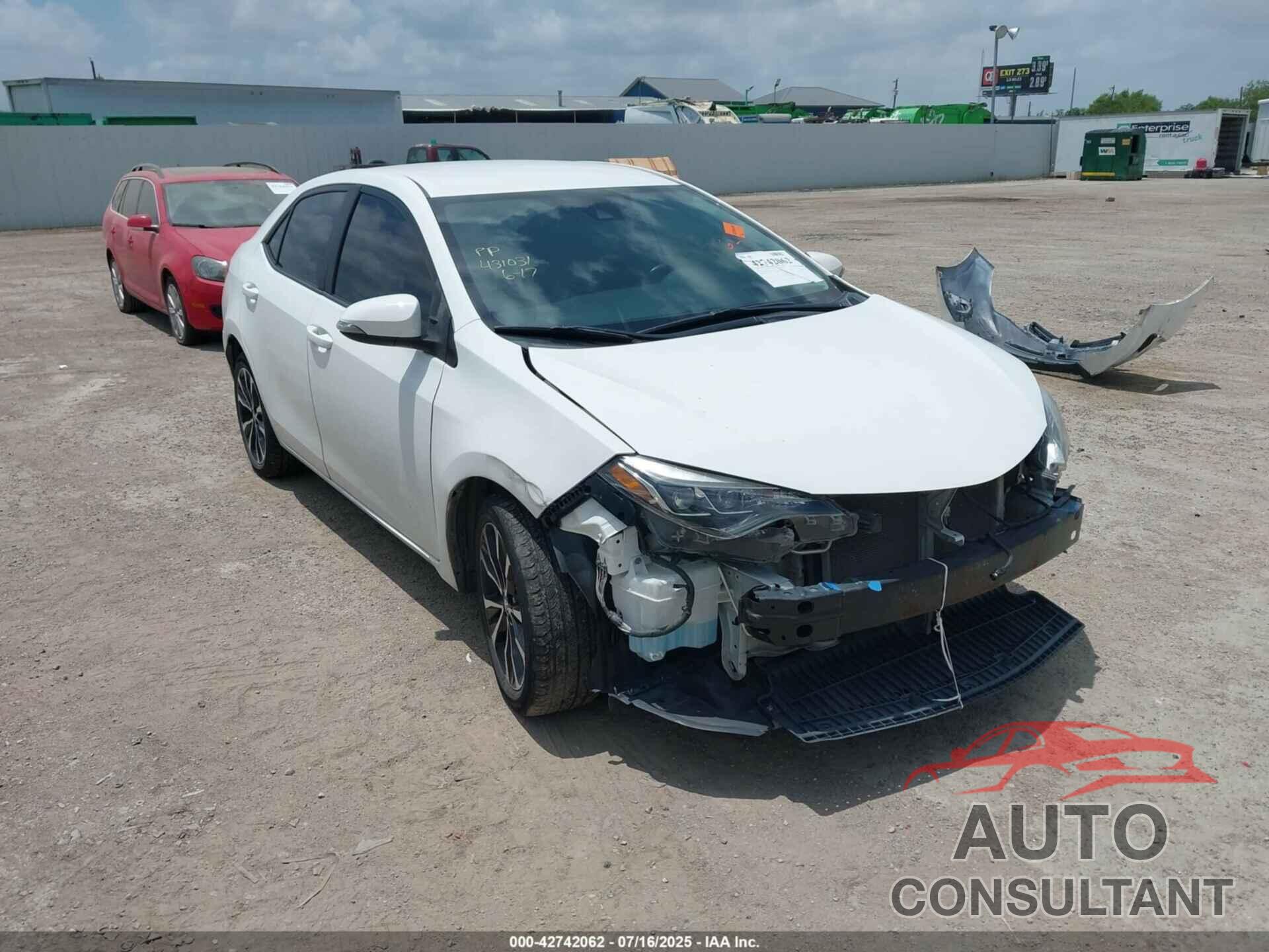 TOYOTA COROLLA 2019 - 5YFBURHE4KP904153