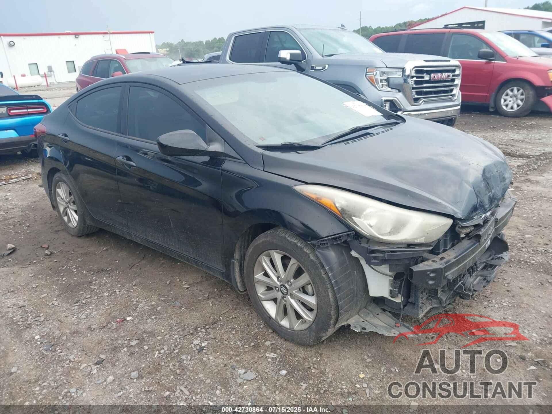HYUNDAI ELANTRA 2014 - KMHDH4AE8EU101780