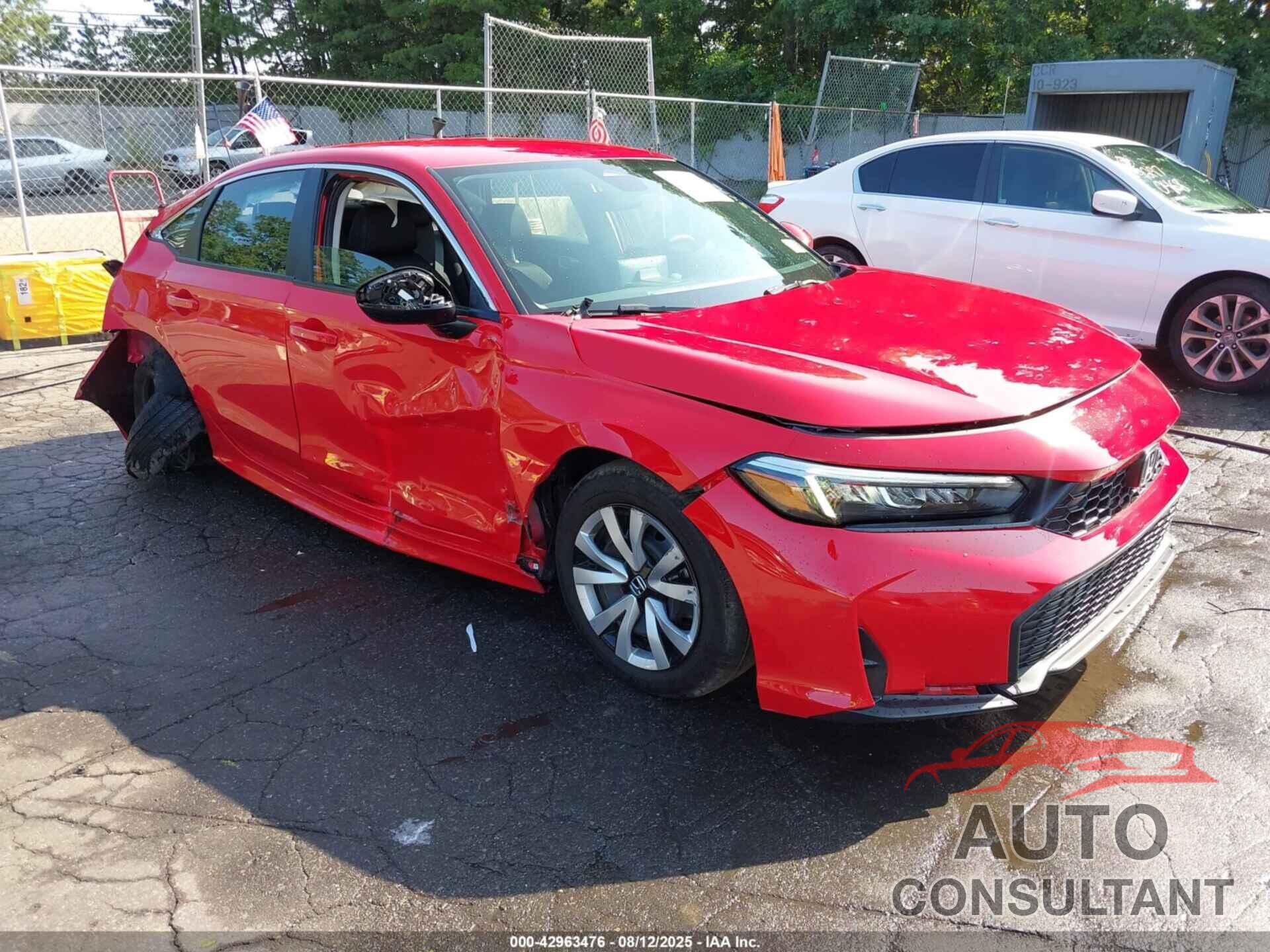 HONDA CIVIC 2025 - 2HGFE2F29SH589551