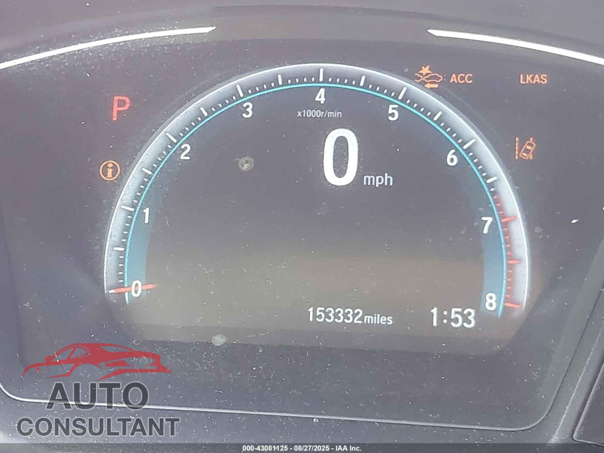 HONDA CIVIC 2019 - 2HGFC2F64KH577641