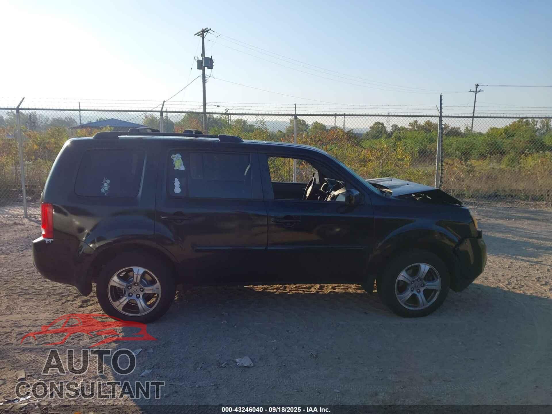 HONDA PILOT 2012 - 5FNYF4H67CB033374