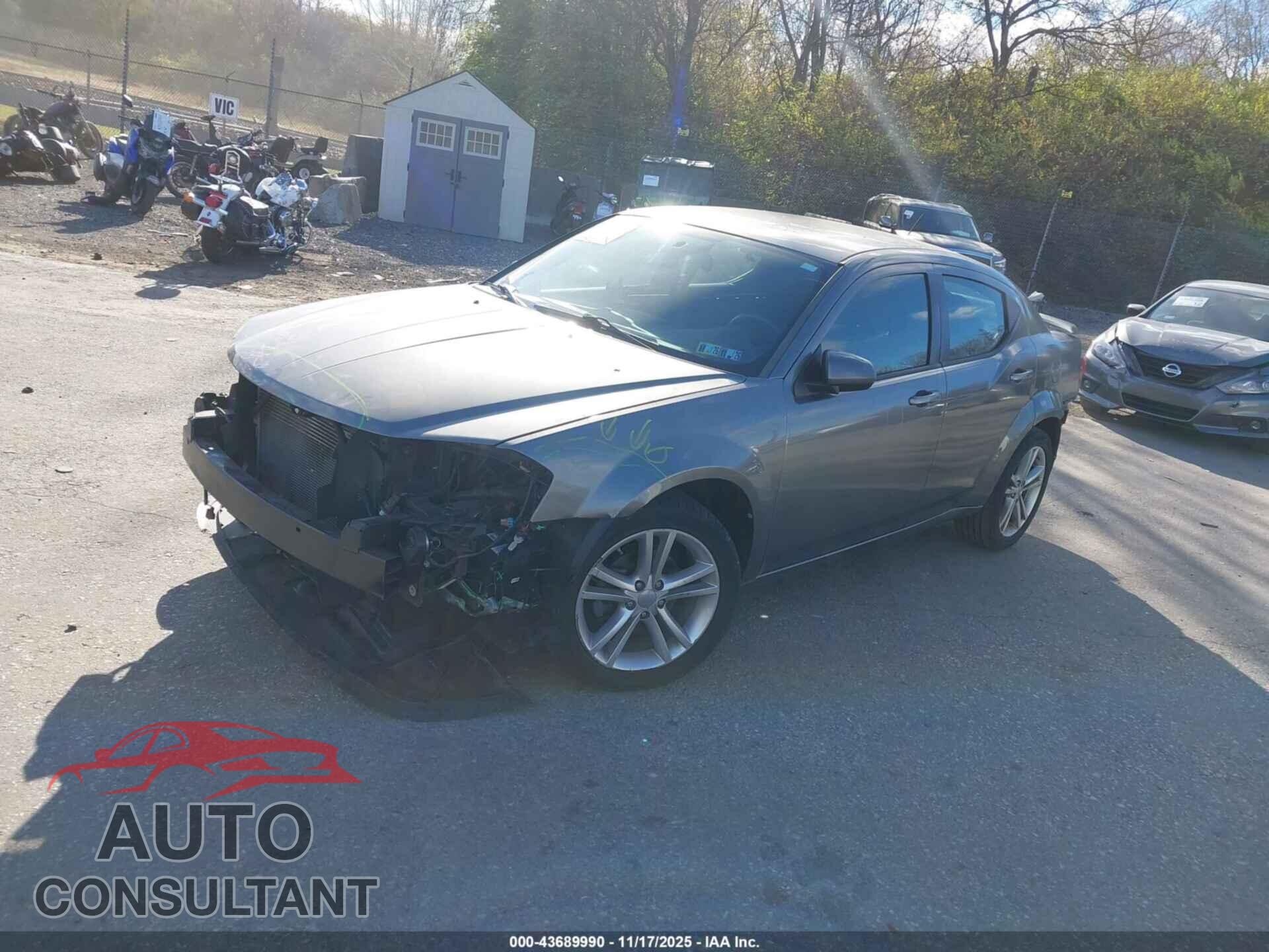 DODGE AVENGER 2012 - 1C3CDZCBXCN203170