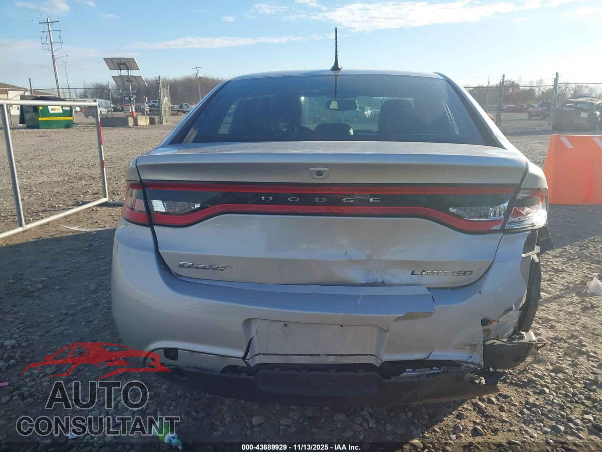 DODGE DART 2013 - 1C3CDFCA6DD314408